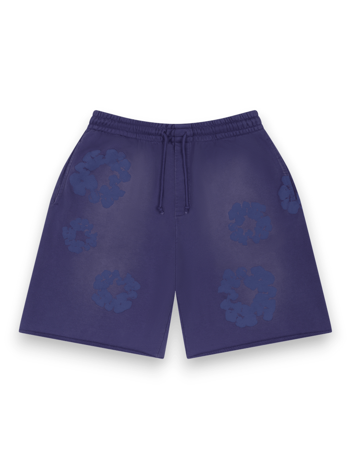 Denim Tears Mono Cotton Wreath Sweat Shorts Washed Blue