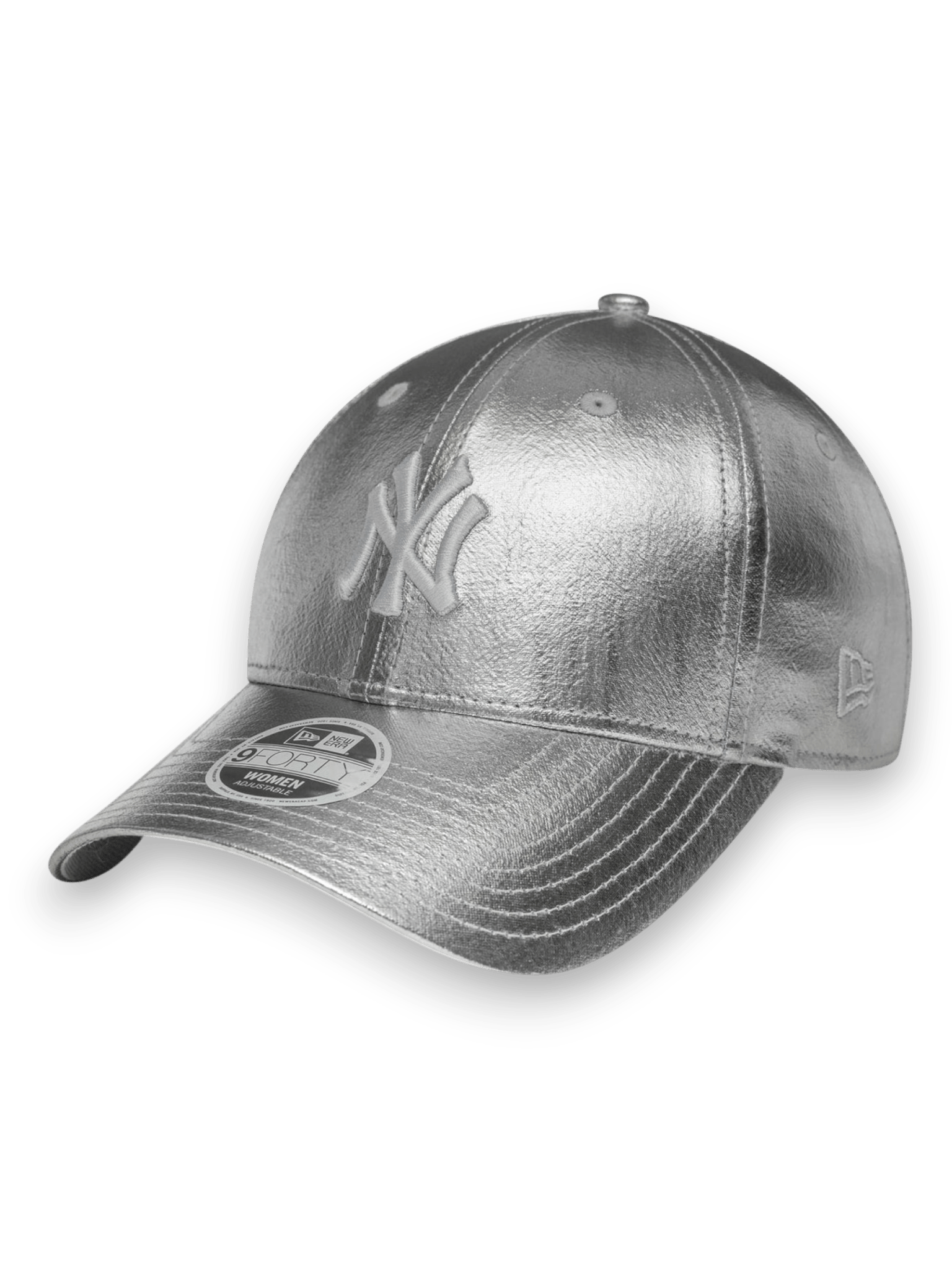 New Era 9FORTY New York Yankees MLB Metallic Argento