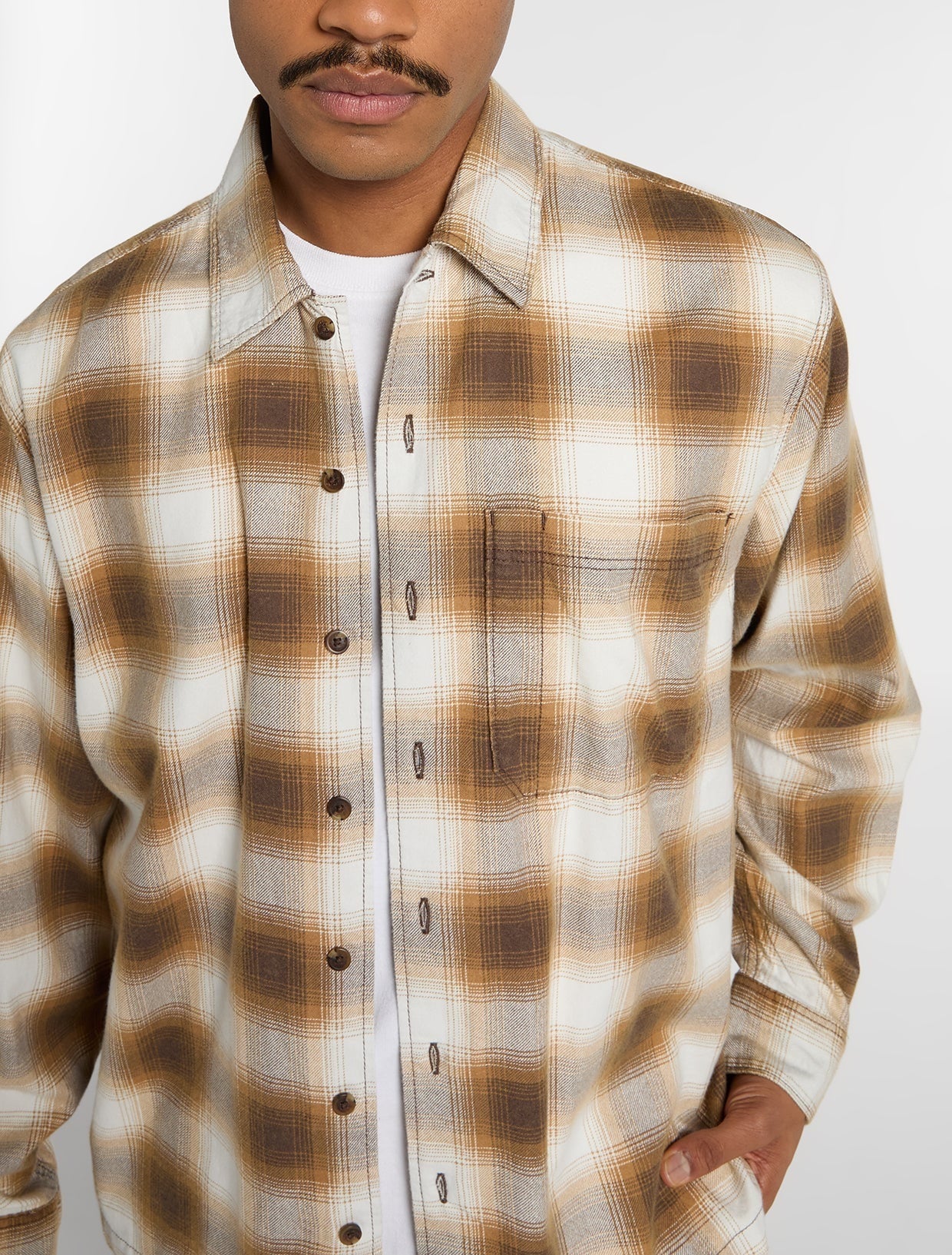 Dickies Gulfport Flannel Shirt Brown