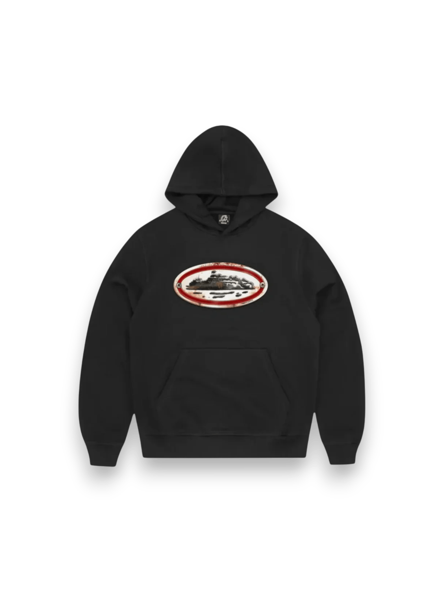 Corteiz Rusty Alcatraz Hoodie Black