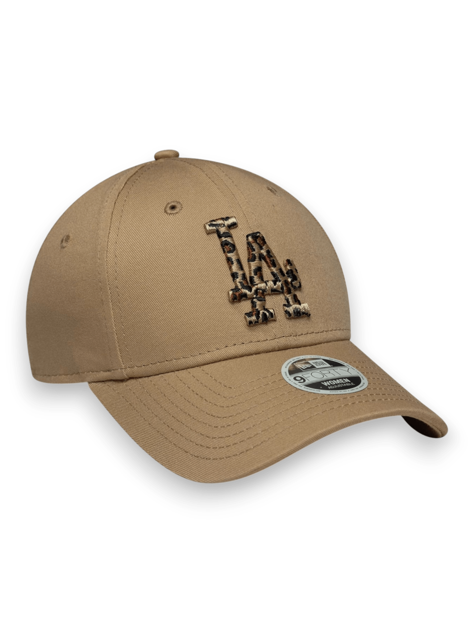 New Era 9FORTY LA Dodgers Womens MLB Animal Infill Light Beige Cap
