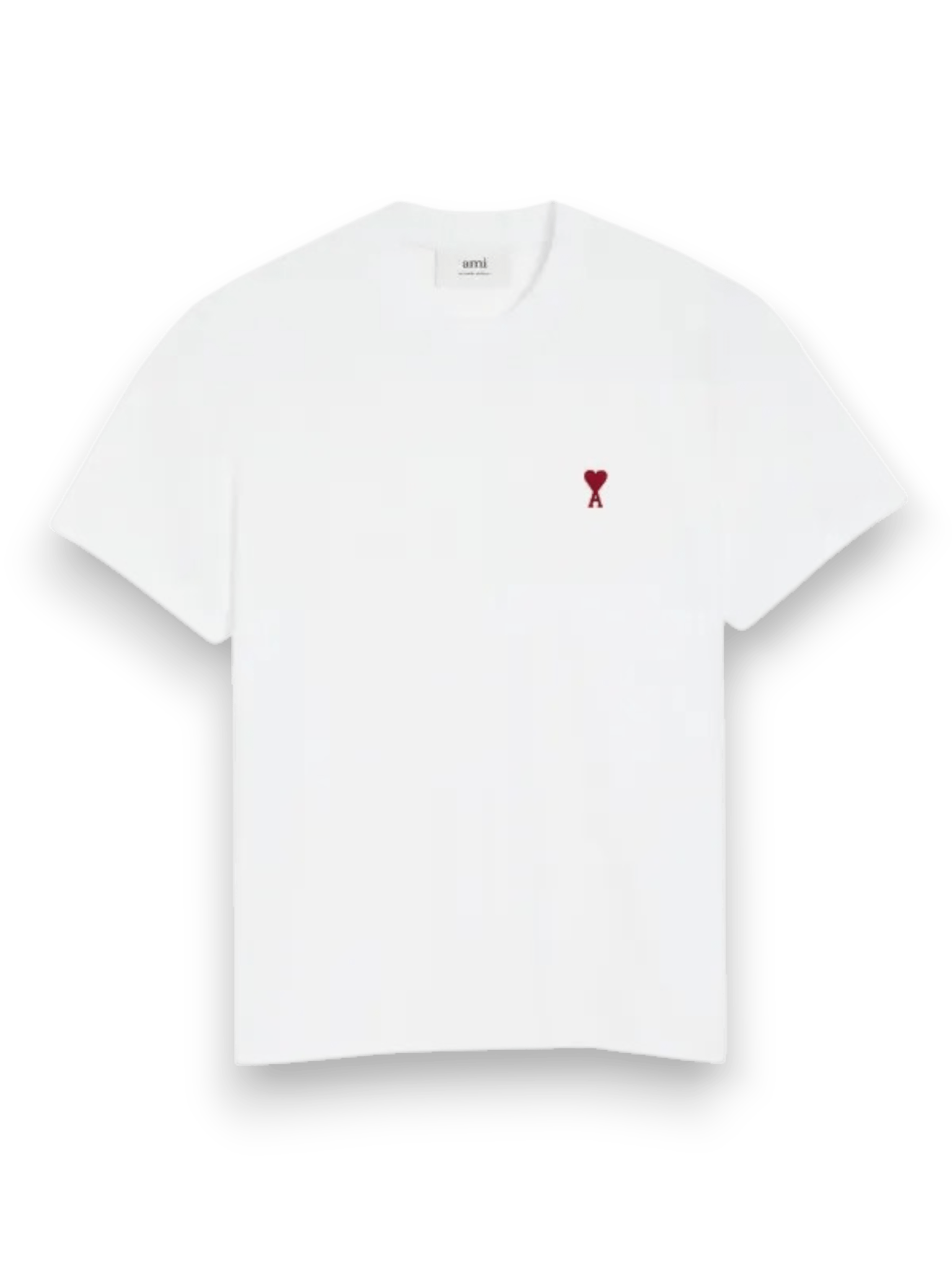 Ami Paris Ami De Coeur T-Shirt Oversize White/Red