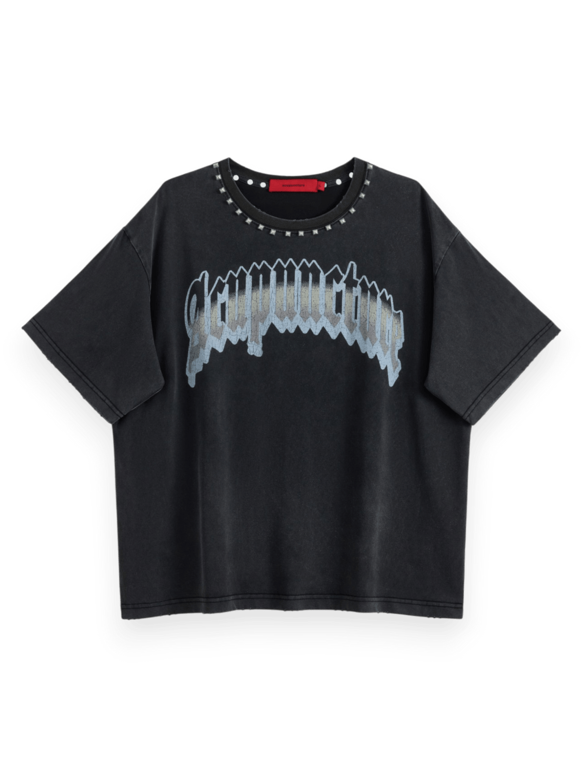 Acupuncture Punker Tee Washed Black