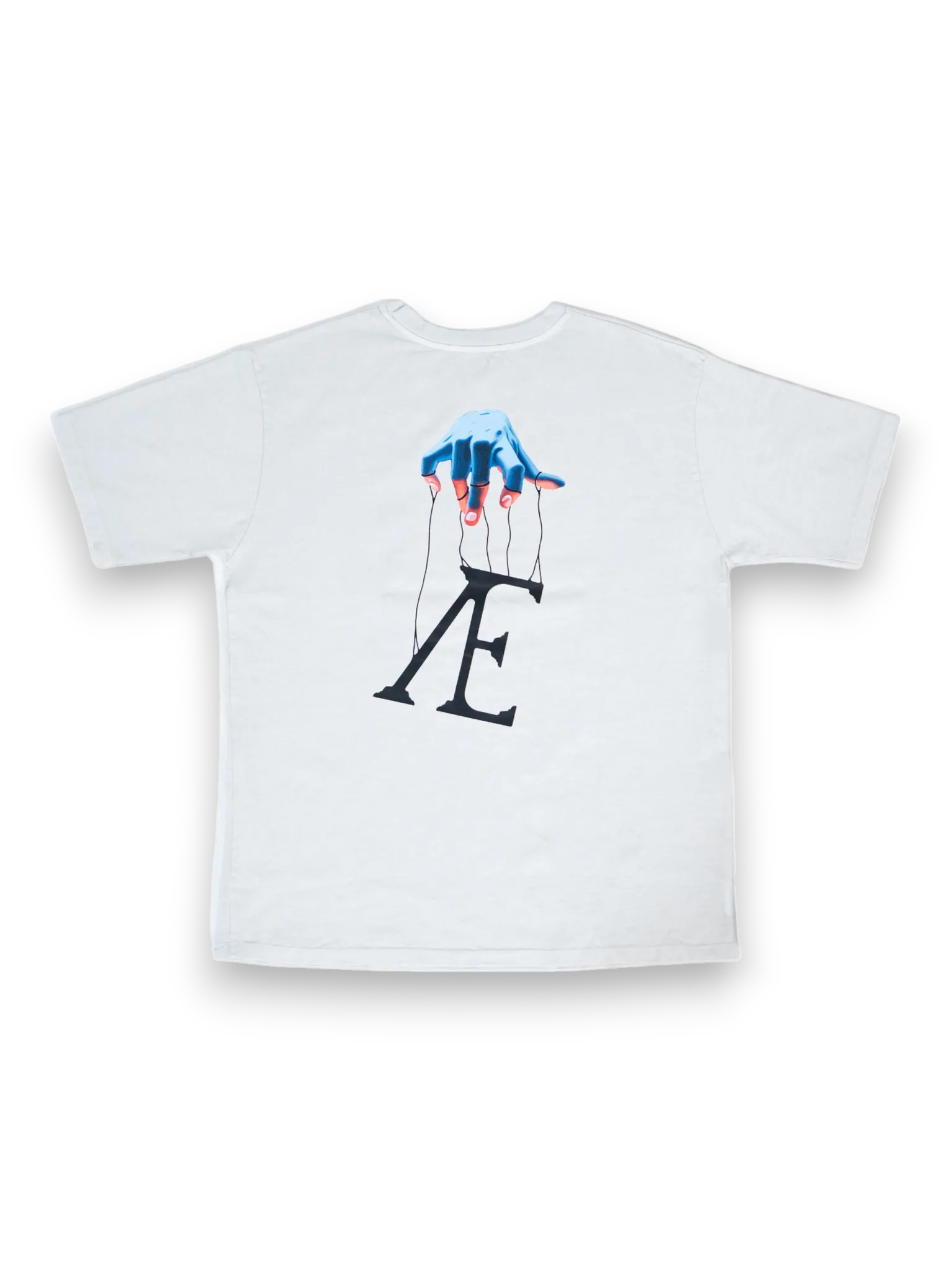 AEI-MAN Manipulation white t-shirt