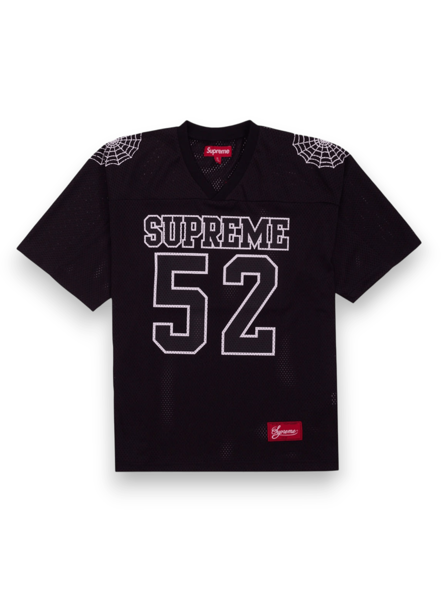 Supreme Spiderweb Football Jersey Black