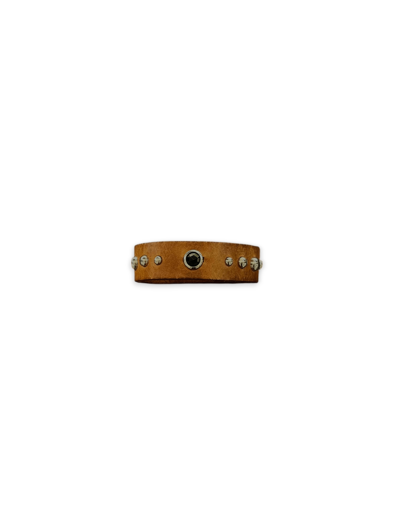 HTC PREMIUM BRACELET BROWN STONE BLACK AND STUDS