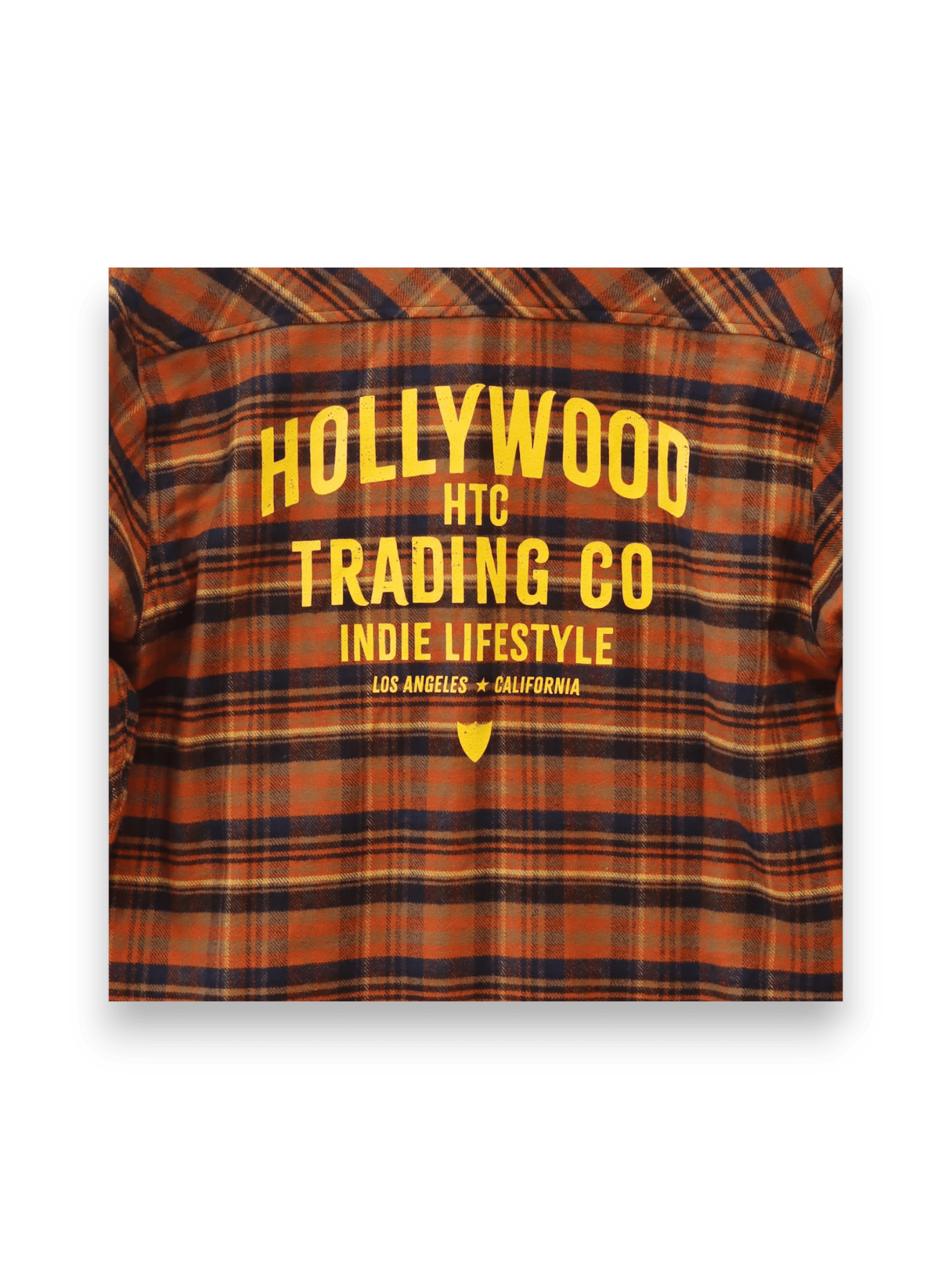 HTC VINTAGE PLAID SHIRT ORANGE BLU