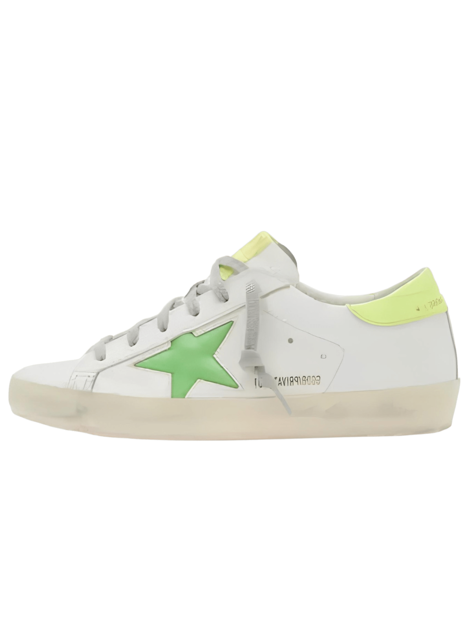 Golden Goose Super-Star Private Edt Leather Upper Star And Fluorescent Heel