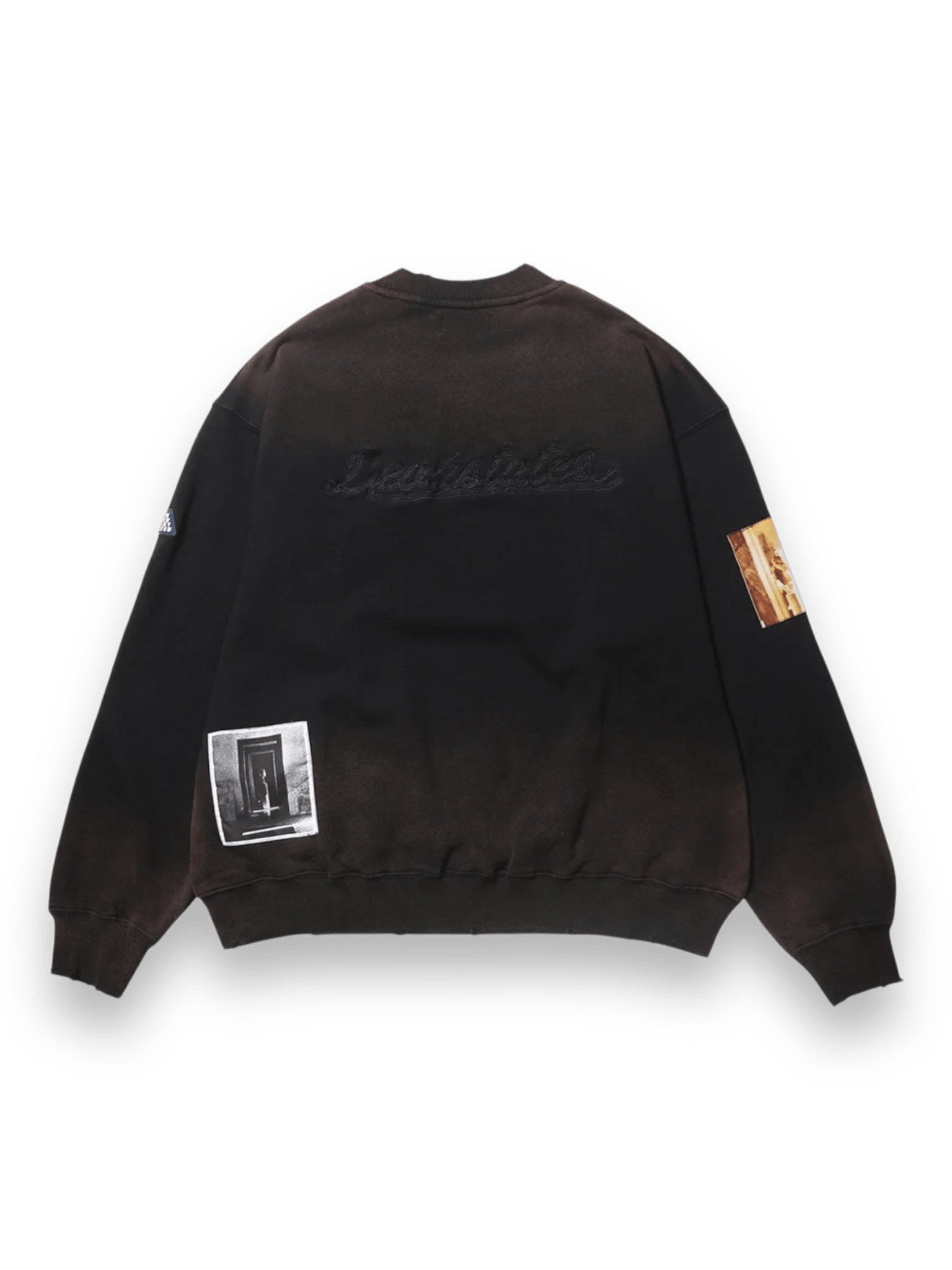 DEVÁ STATES Distressed Crewneck Sweater Recluse