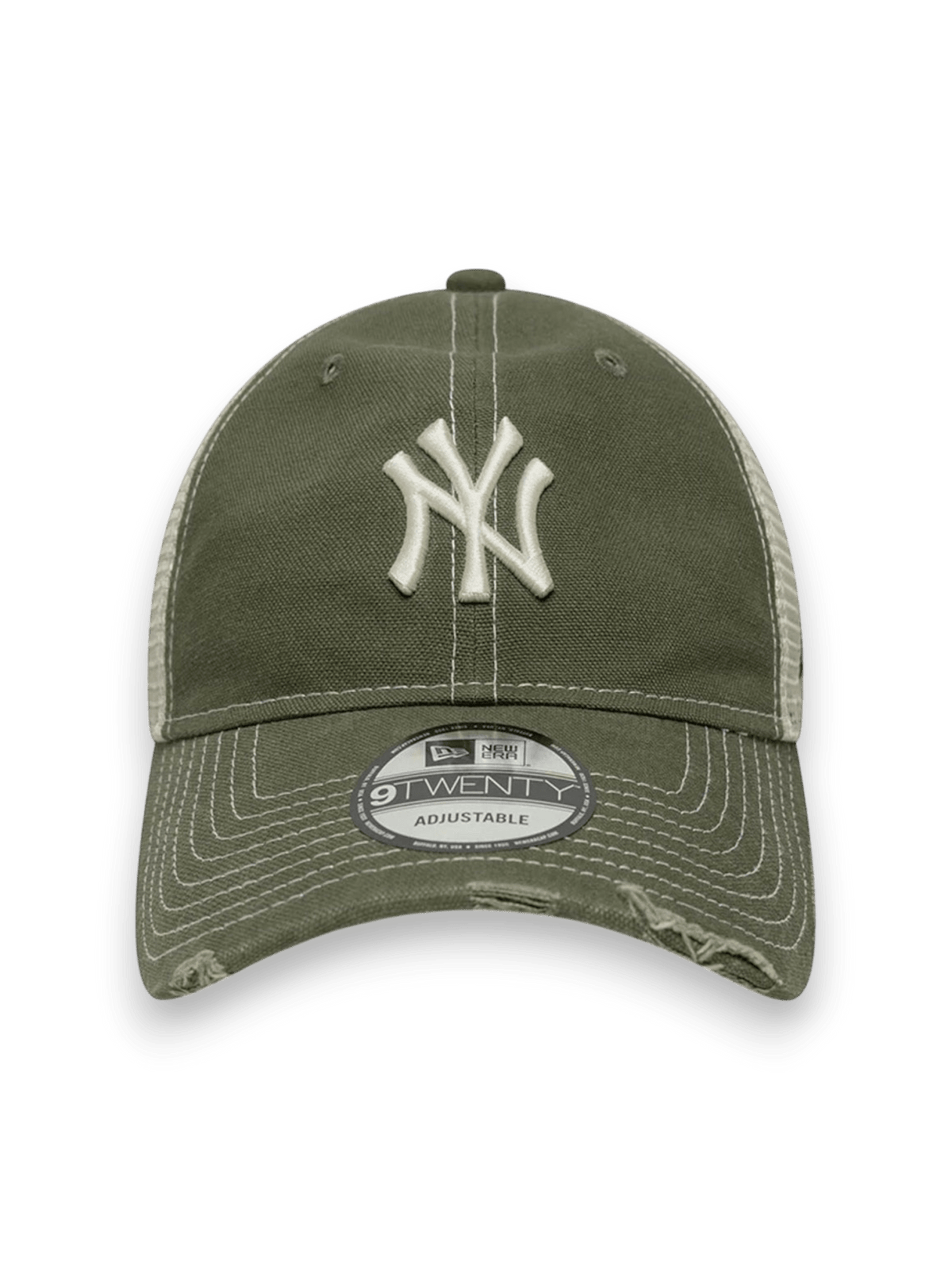 New Era Cap 9TWENTY Trucker New York Yankees MLB Cotton Canvas Green