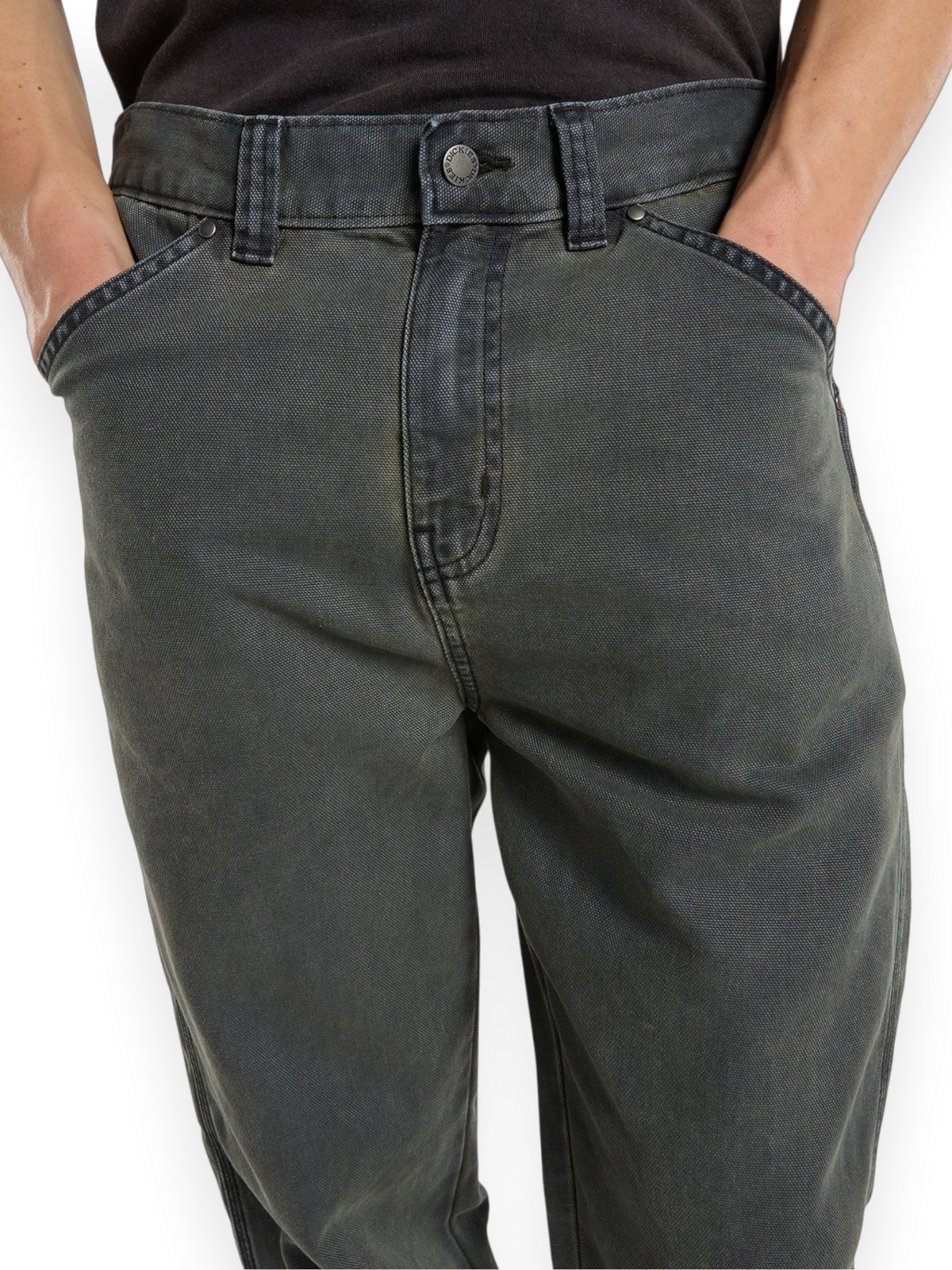 Dickies Houck Loose Straight Canvas Pant Dark Green