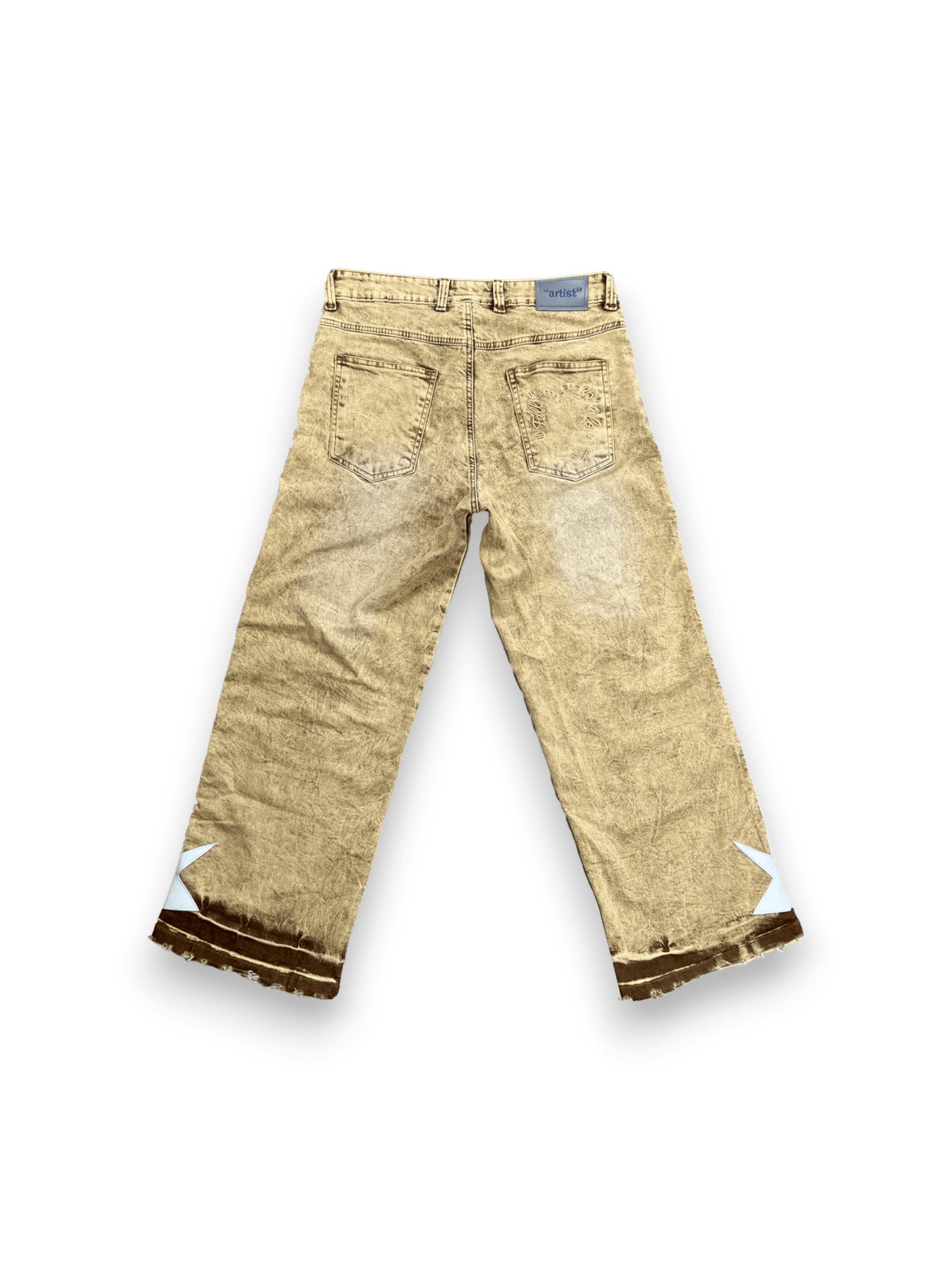 Alessio Giffi Stardust Beige Bootcut Denim