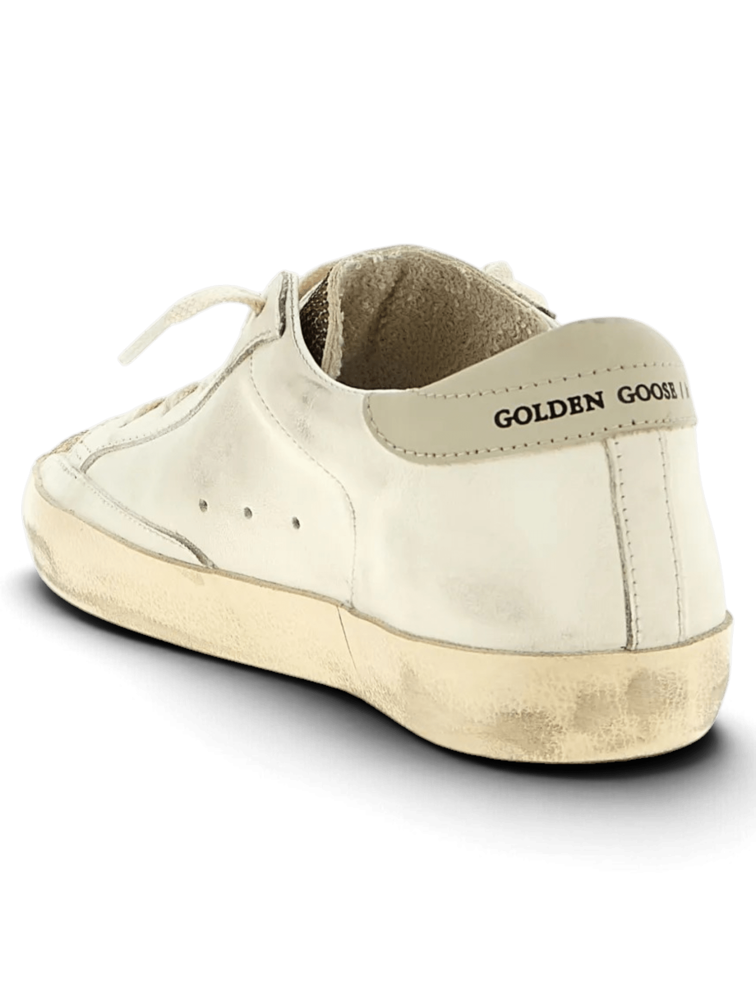 Golden Goose Super-Star White With Swarovski Beige