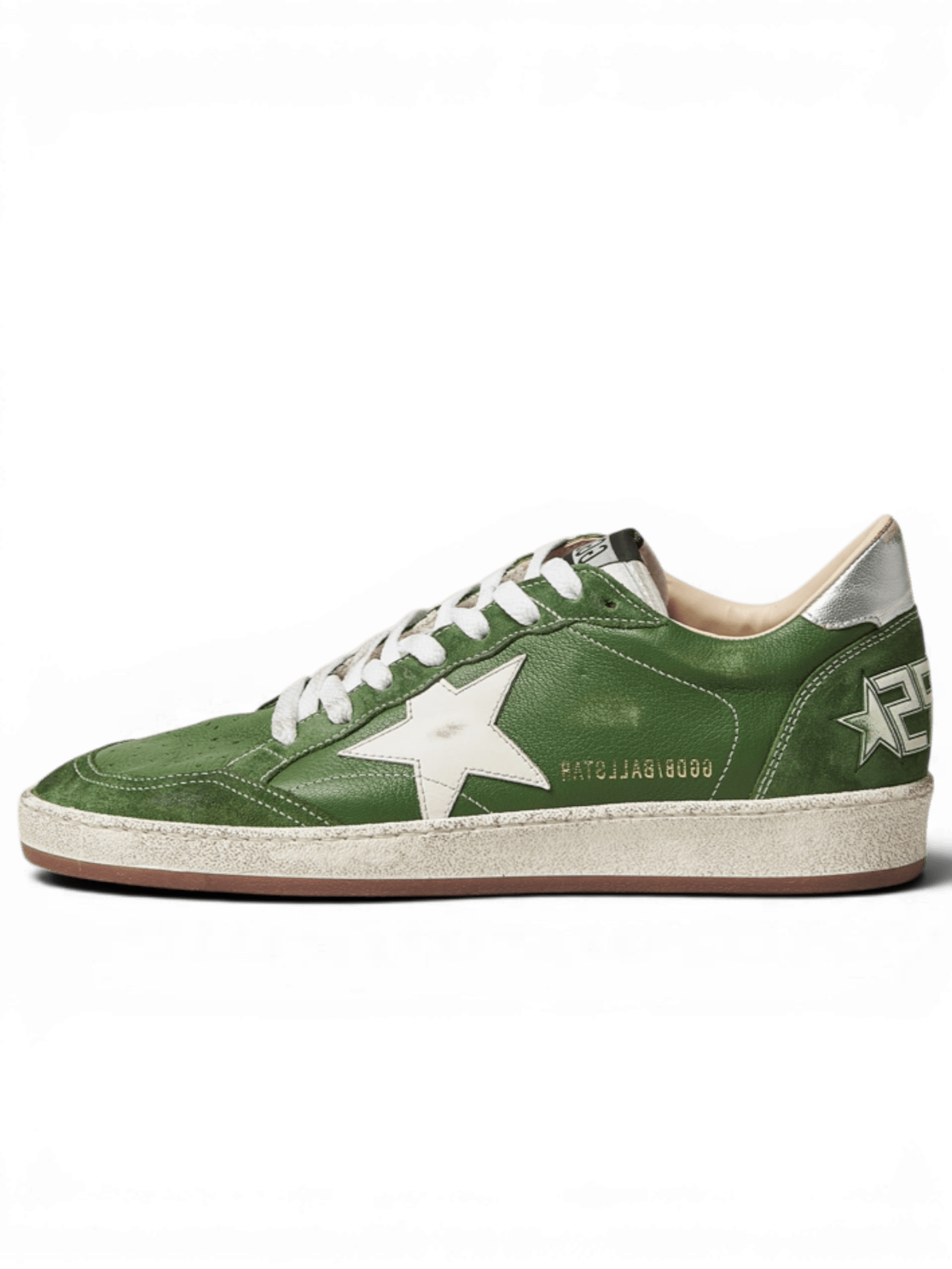 Golden Goose Ball Star Sneakers Green/White