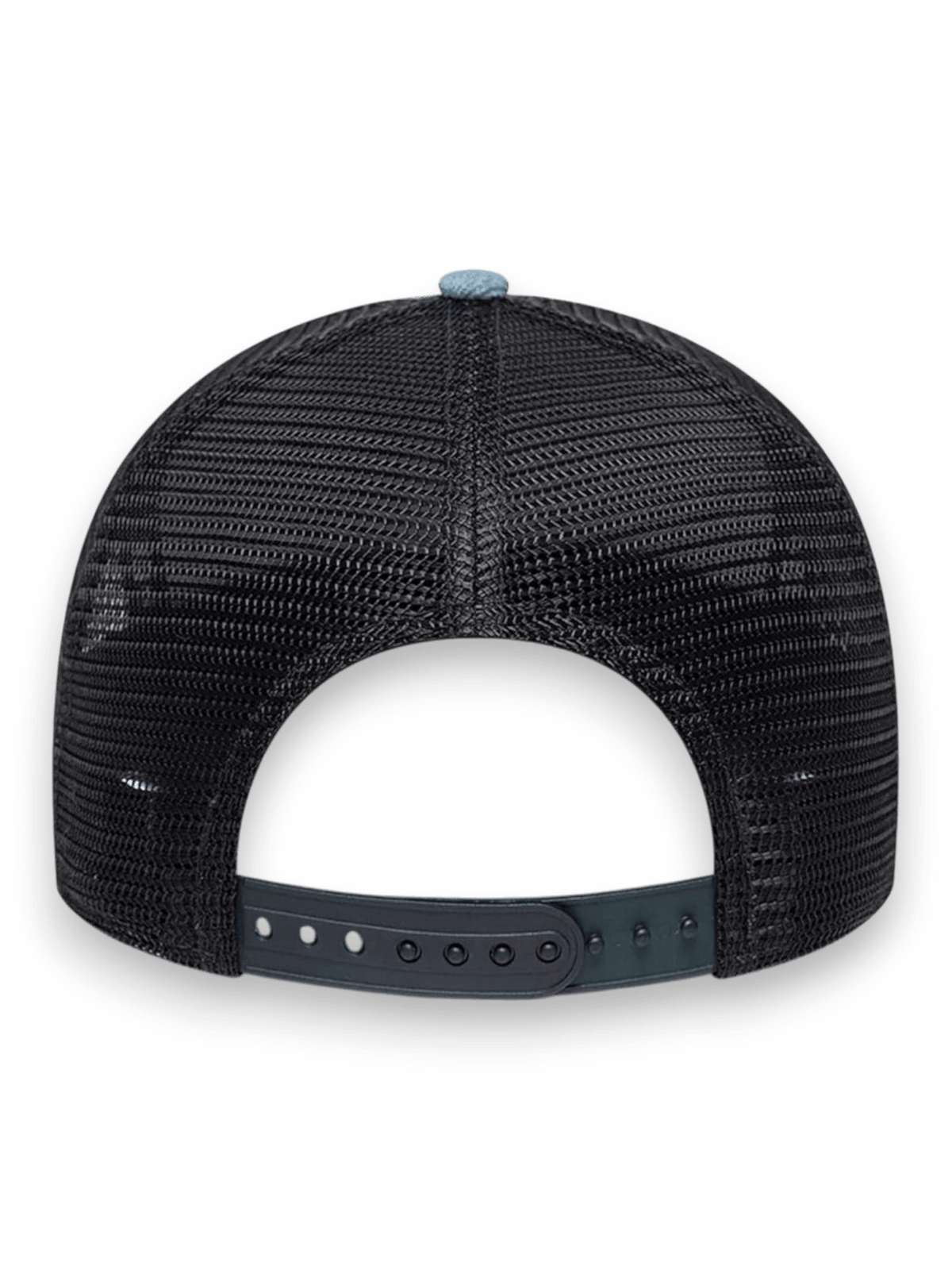 New Era Cap 9FORTY A-Frame Trucker New Era Leather Patch Denim Blu Navy