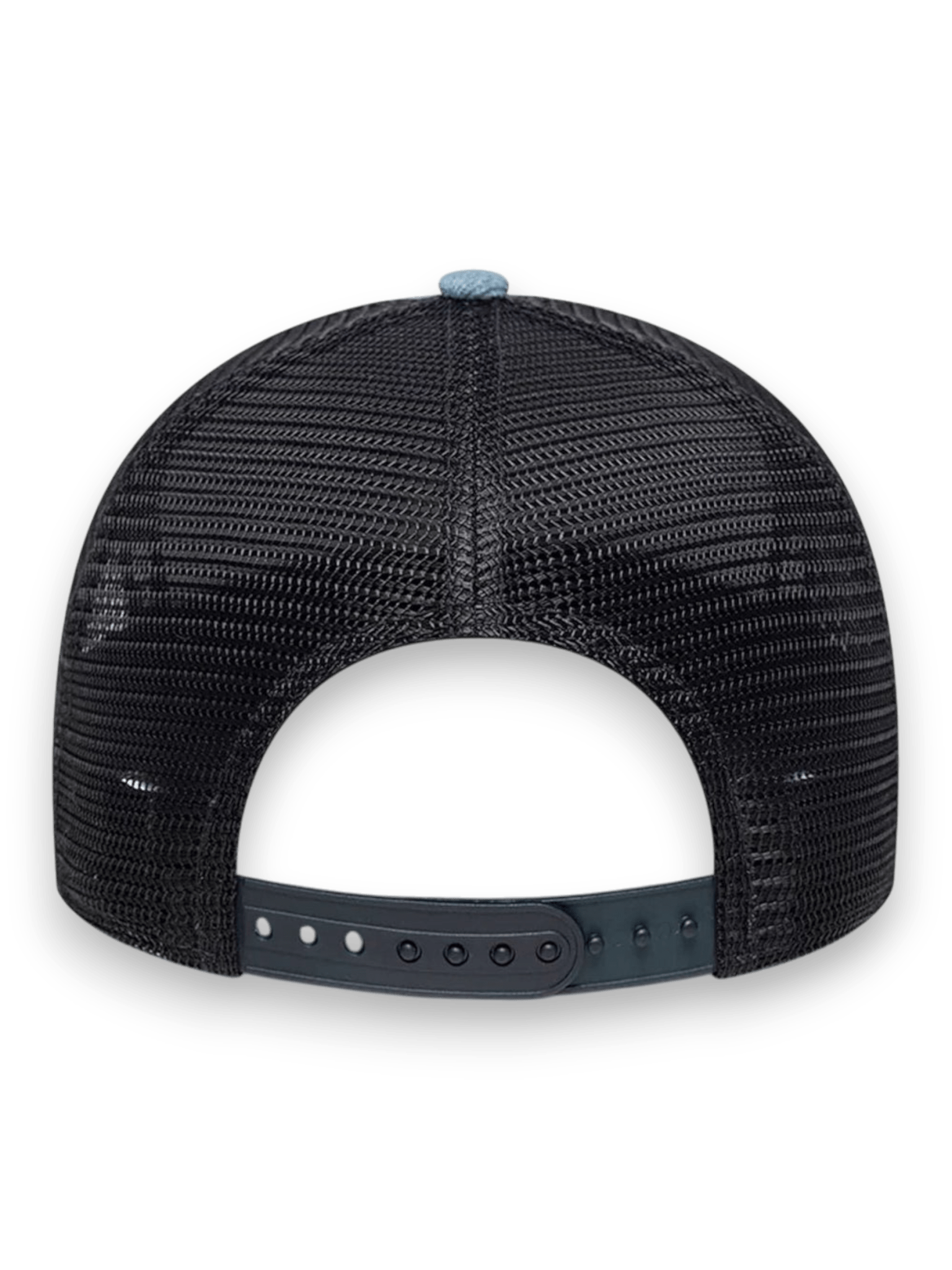 New Era Cap 9FORTY A-Frame Trucker New Era Leather Patch Denim Blu Navy