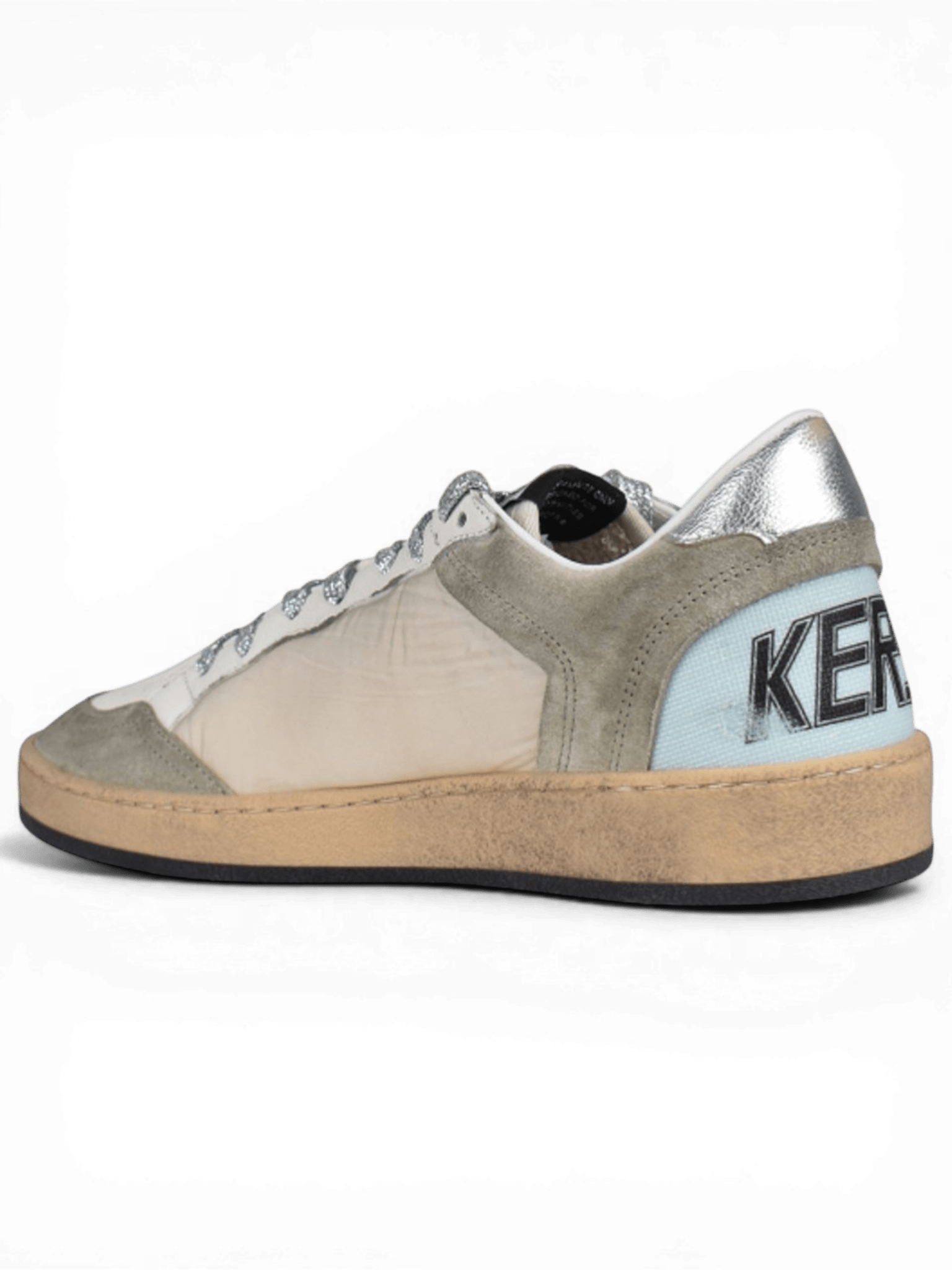 Golden Goose Ball-Star Vintage Leather Beige/Taupe/Silver