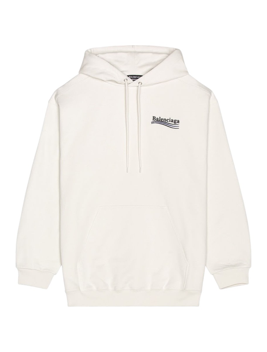 Balenciaga Hoodie Logo Dirty White
