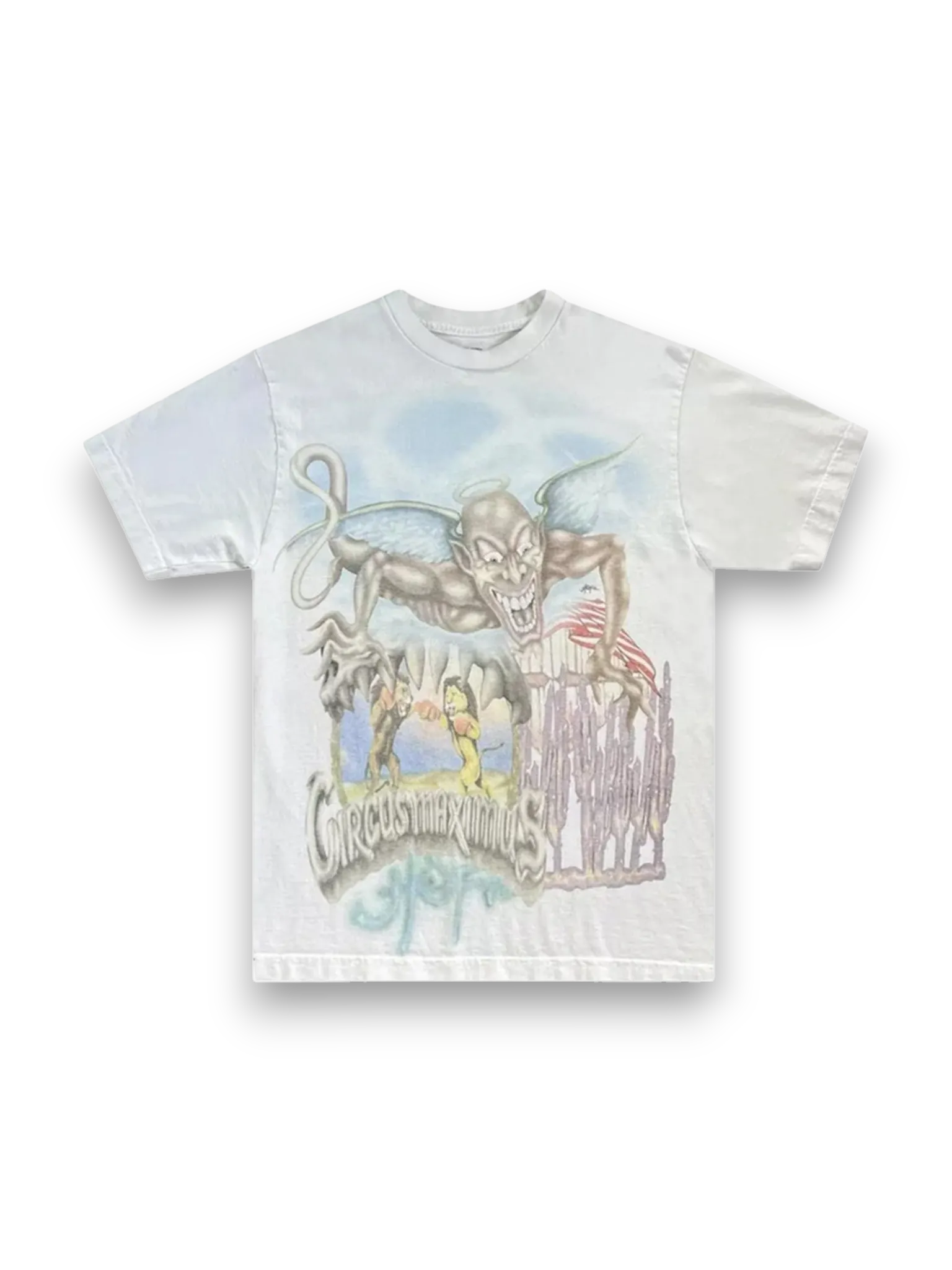 Travis Scott Utopia Circus Maximus 2023 Tour III Tee White
