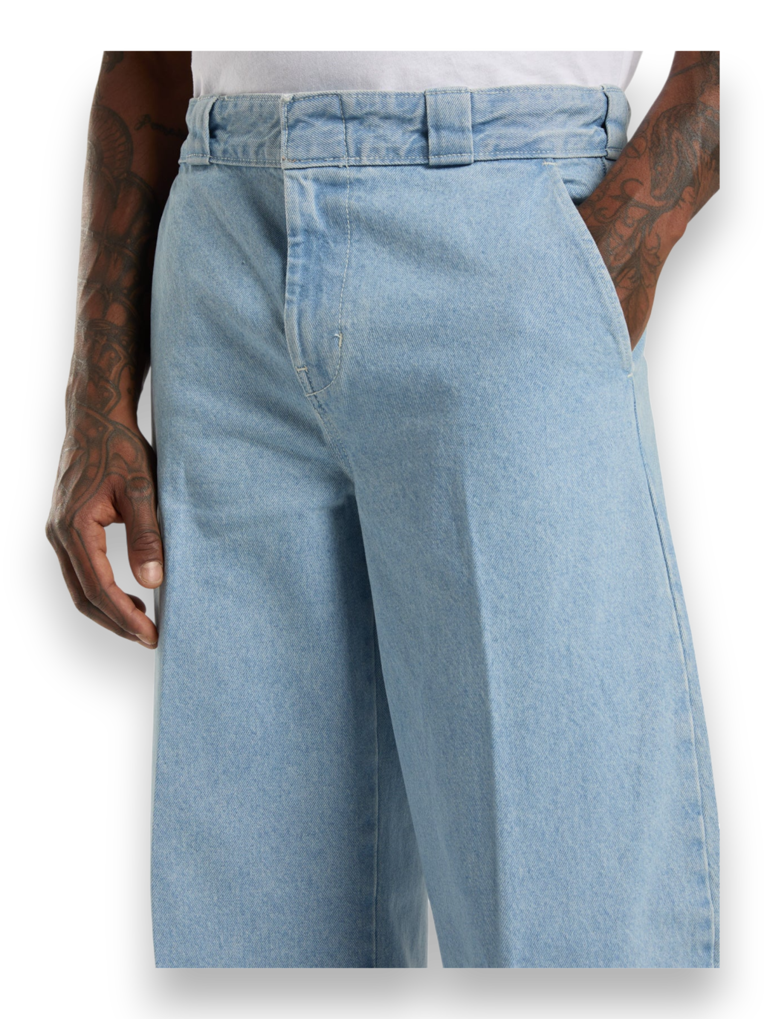 DICKIES 877 Barrel Leg Work jeans Aged Blue