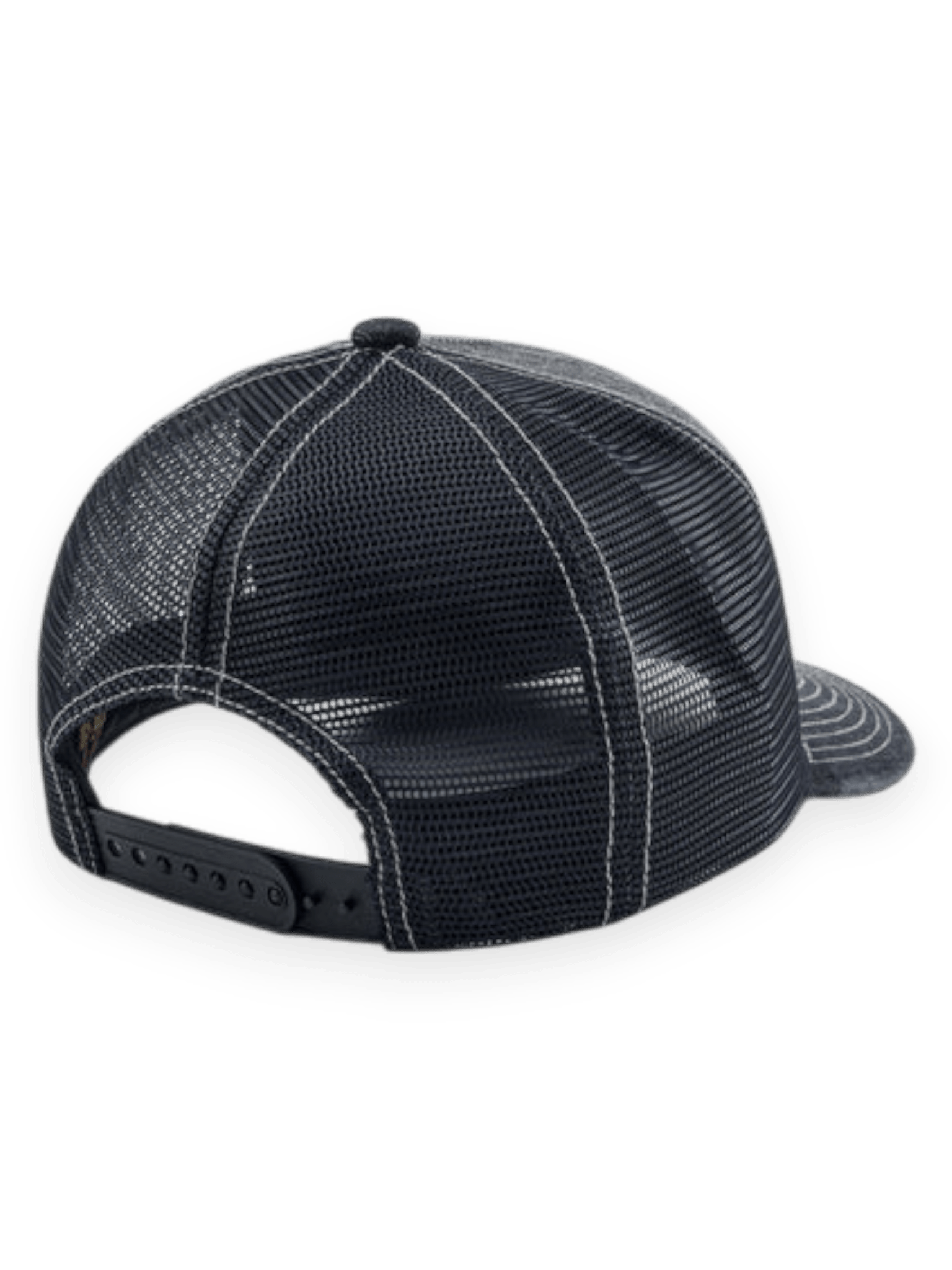 Evisu Seagull Pocket Denim Mesh Trucker Cap