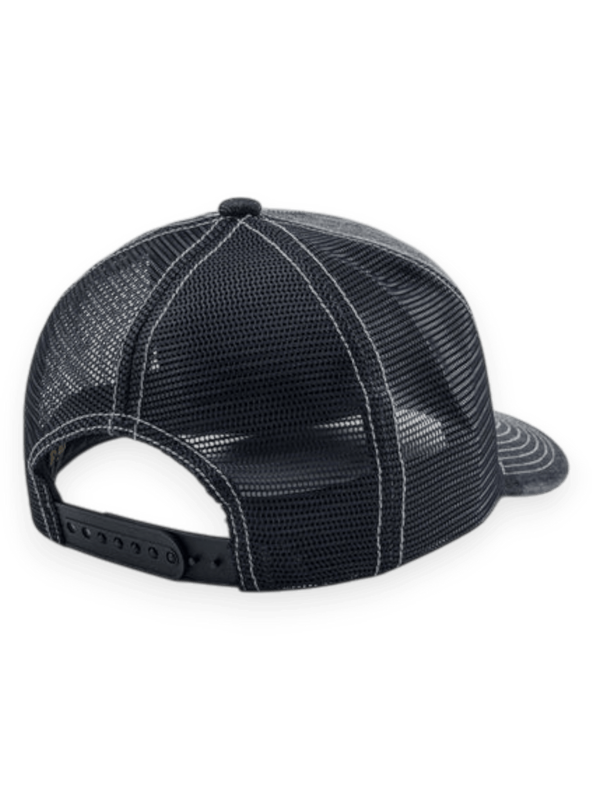 Evisu Seagull Pocket Denim Mesh Trucker Cap