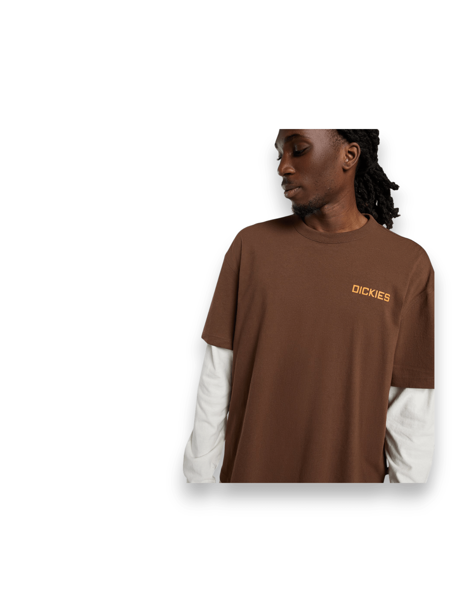 DICKIES Payson 2-in-1 lightweight t-shirt Brown