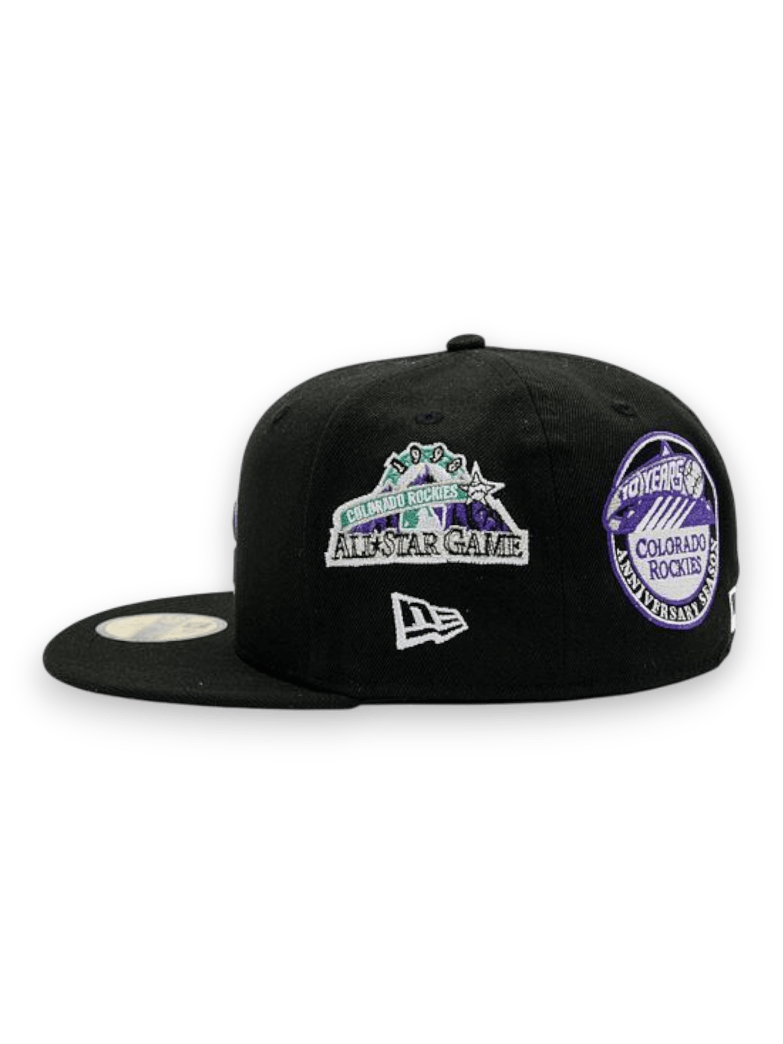 New Era MLB Image Drop All Over Print 59FIFTY Colorado Rockies Black