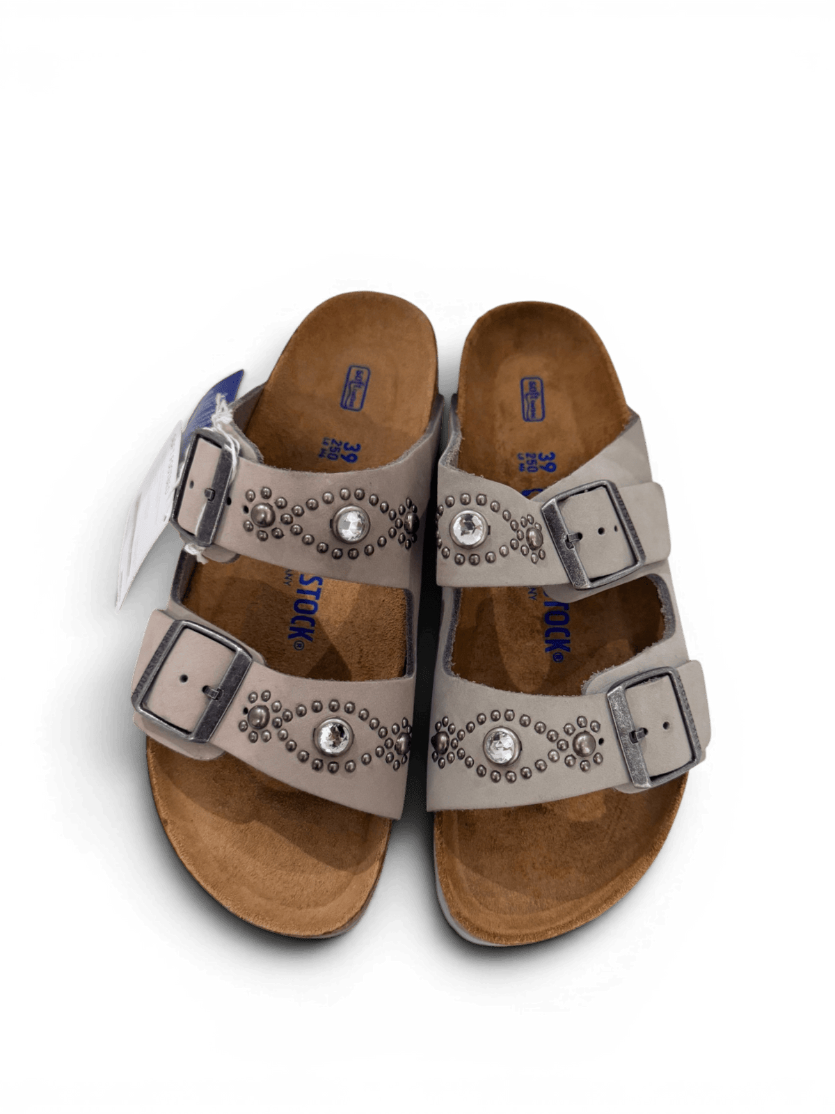 HTC X BIRKENSTOCK ARIZONA SFB NUBUCK STUDS SUEDE DOVE GREY