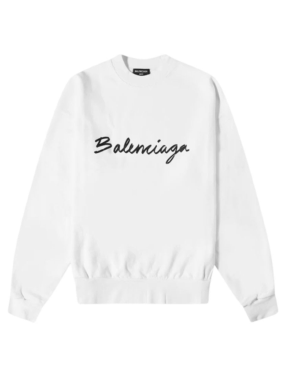 Balenciaga Sweater Script White