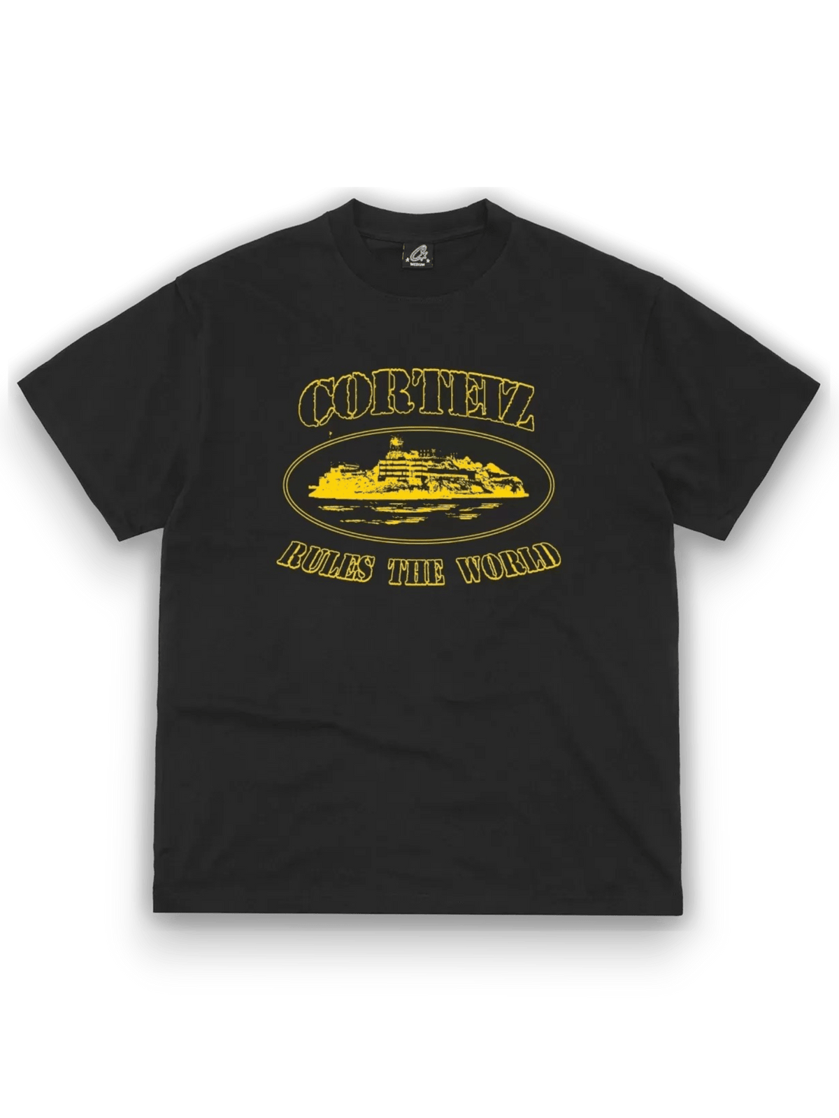 Corteiz OG Alcatraz Tee Black/Yellow