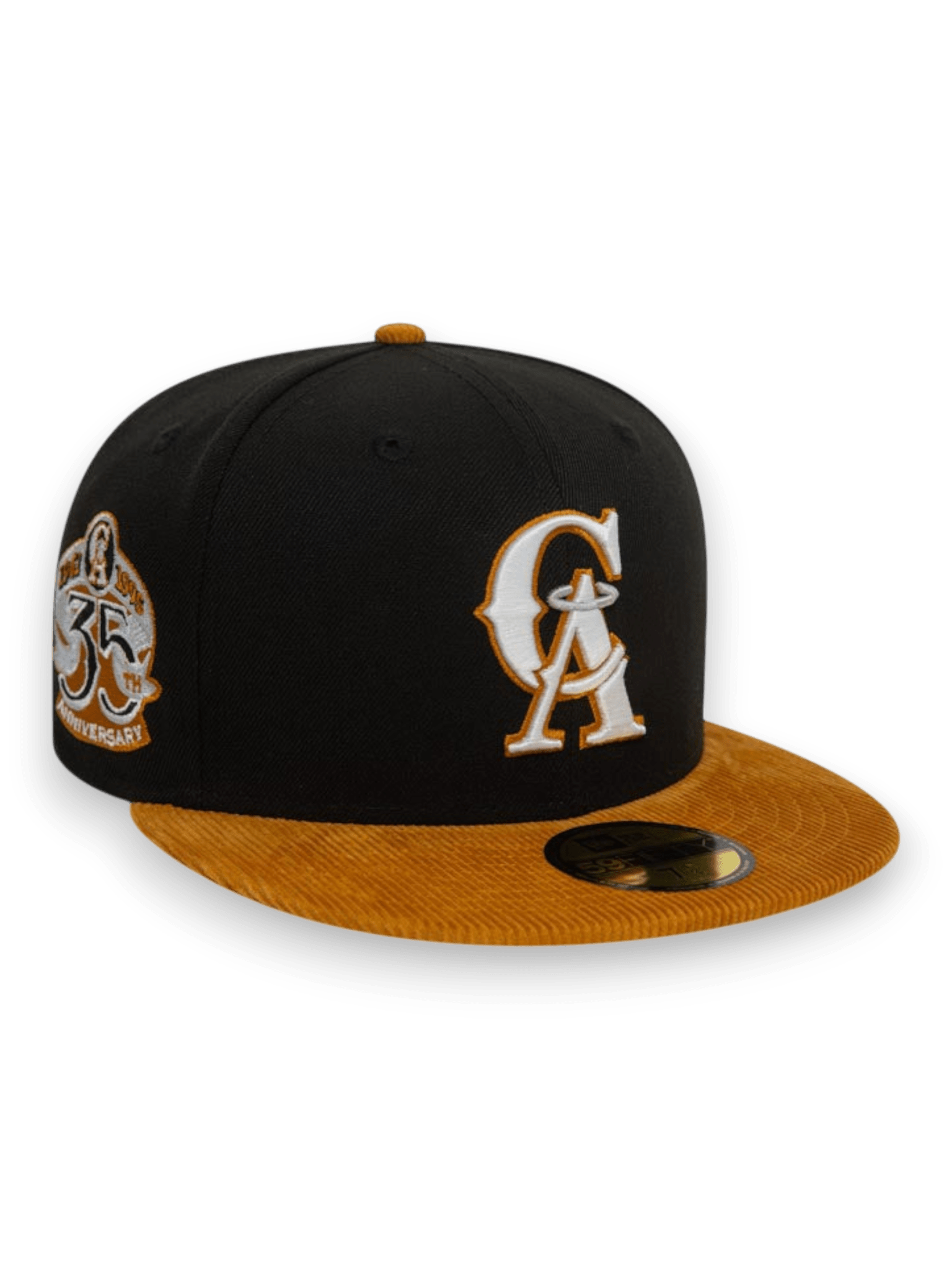 New Era LA Angels Contrast Cord Black 59FIFTY Fitted Cap