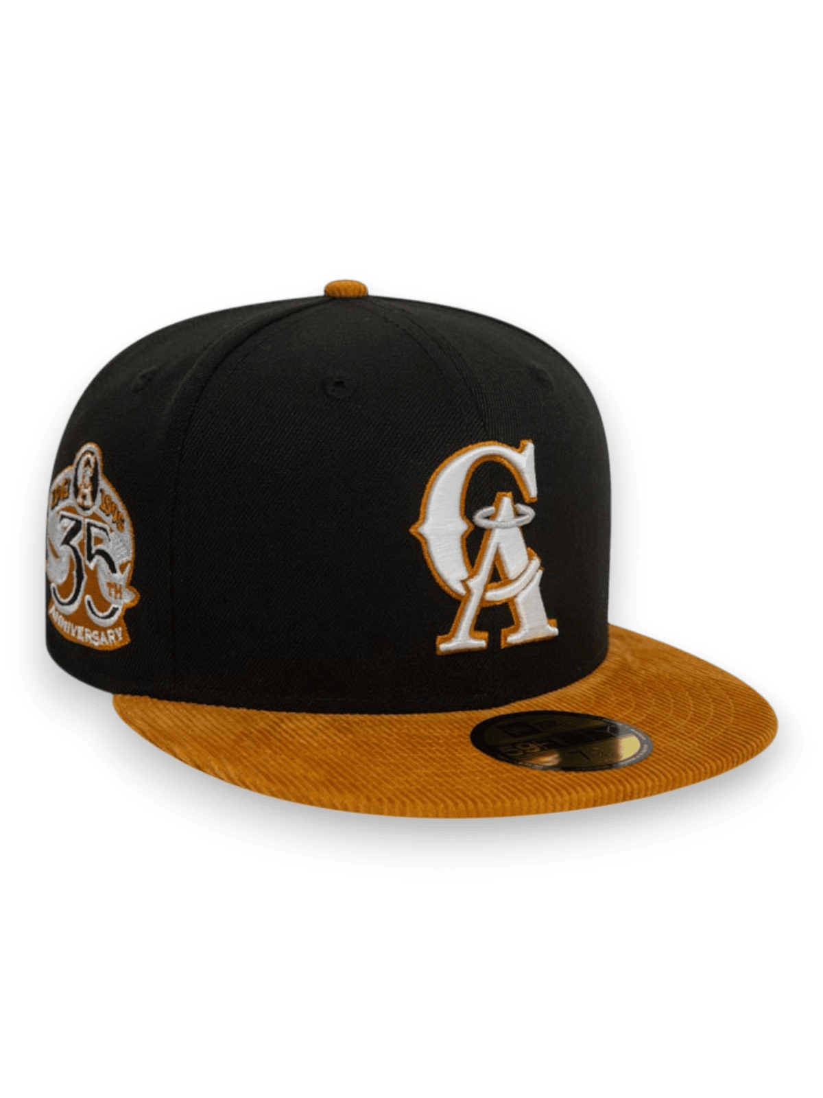 New Era LA Angels Contrast Cord Black 59FIFTY Fitted Cap