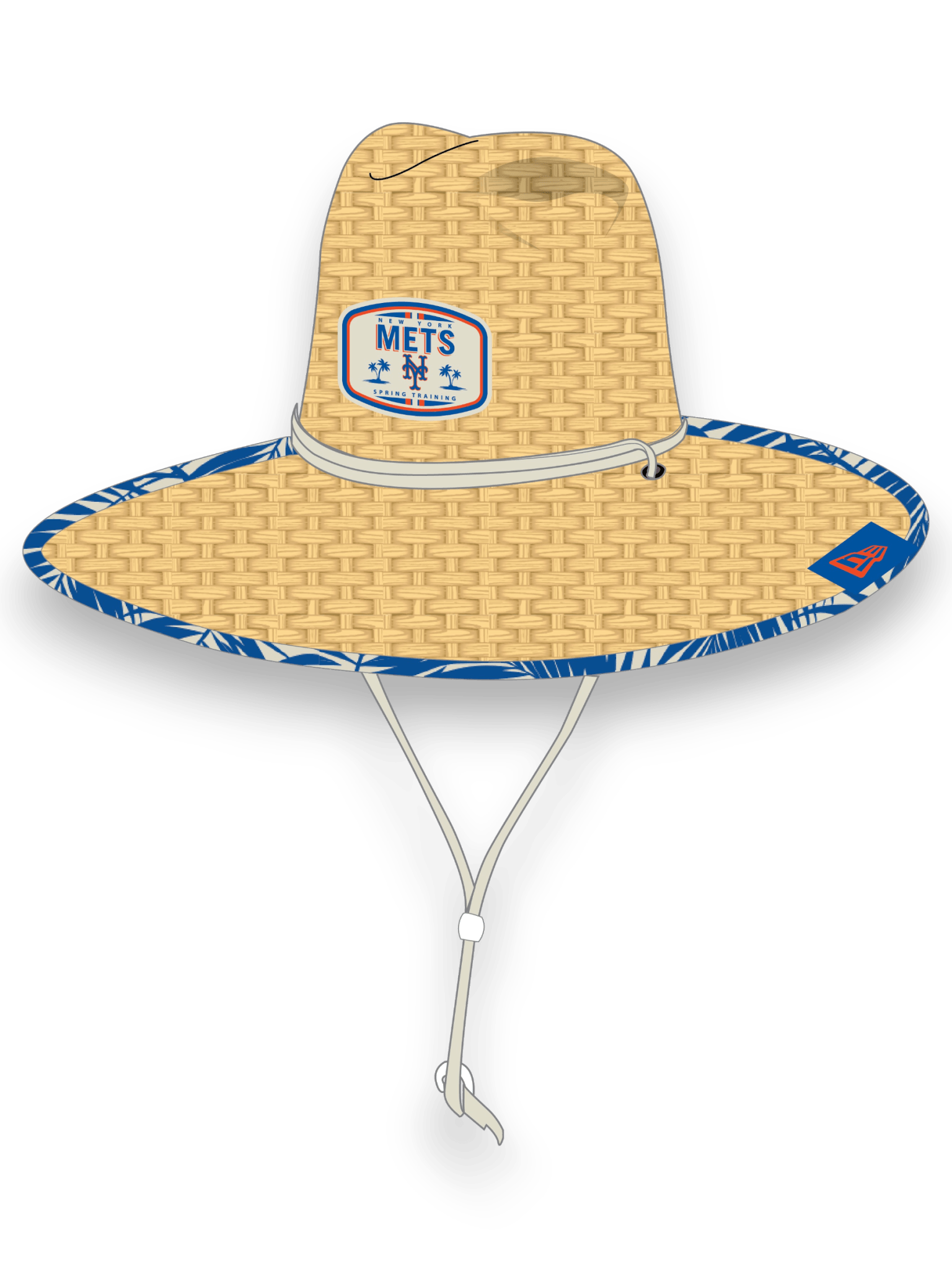 New Era Straw Hat Neymet Natural Blue