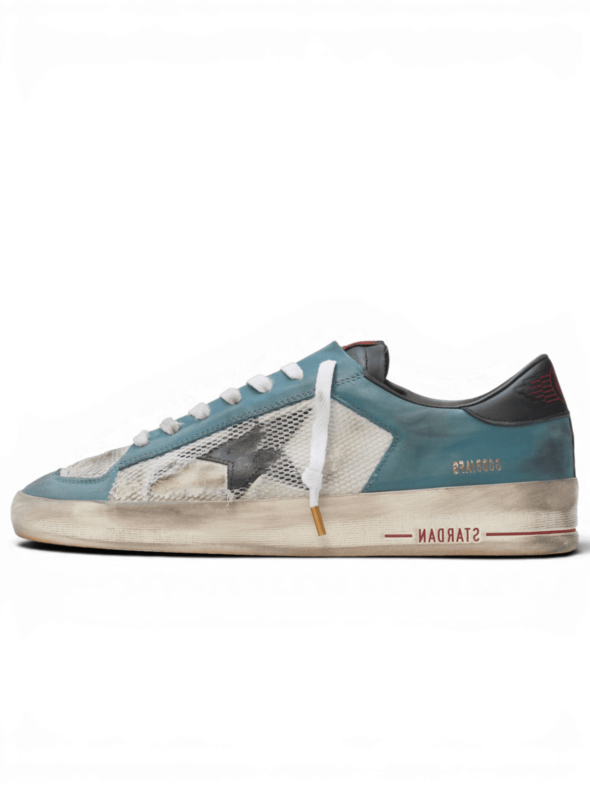 Golden Goose Stardan Petroleum, White And Black