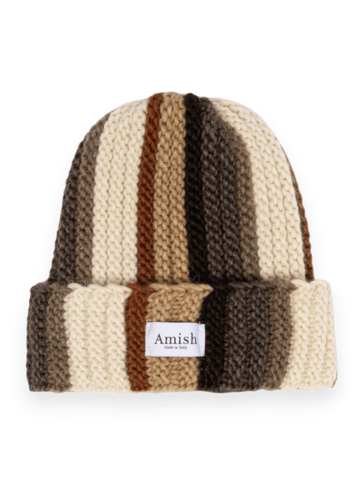 Amish Nomad Beanie Hat Brown Mix