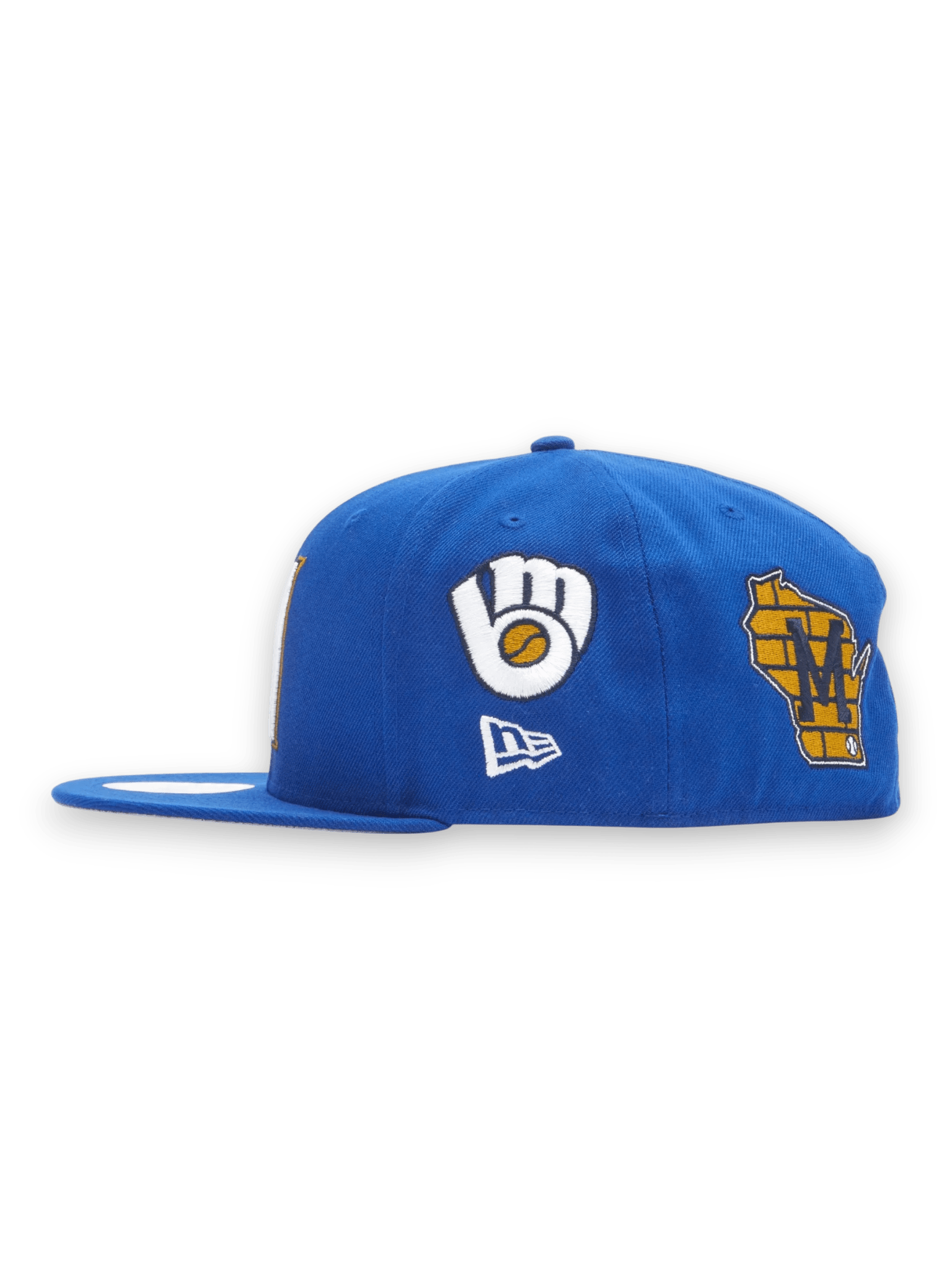 New Era Milwaukee Brewers Patch Embroidery 59Fifty Cap Blue