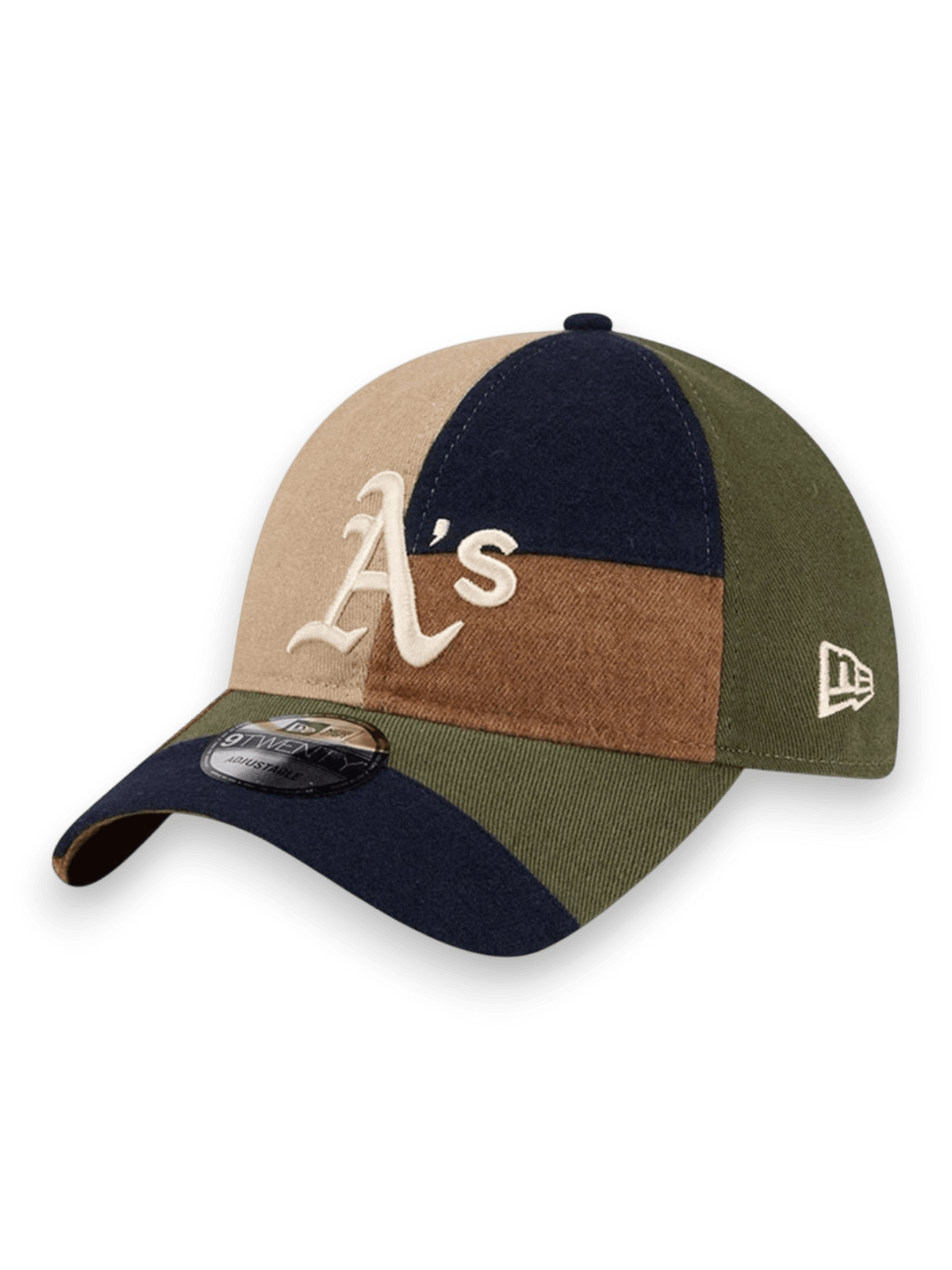 New Era 9TWENTY Athletics MLB Patchwork Marrone