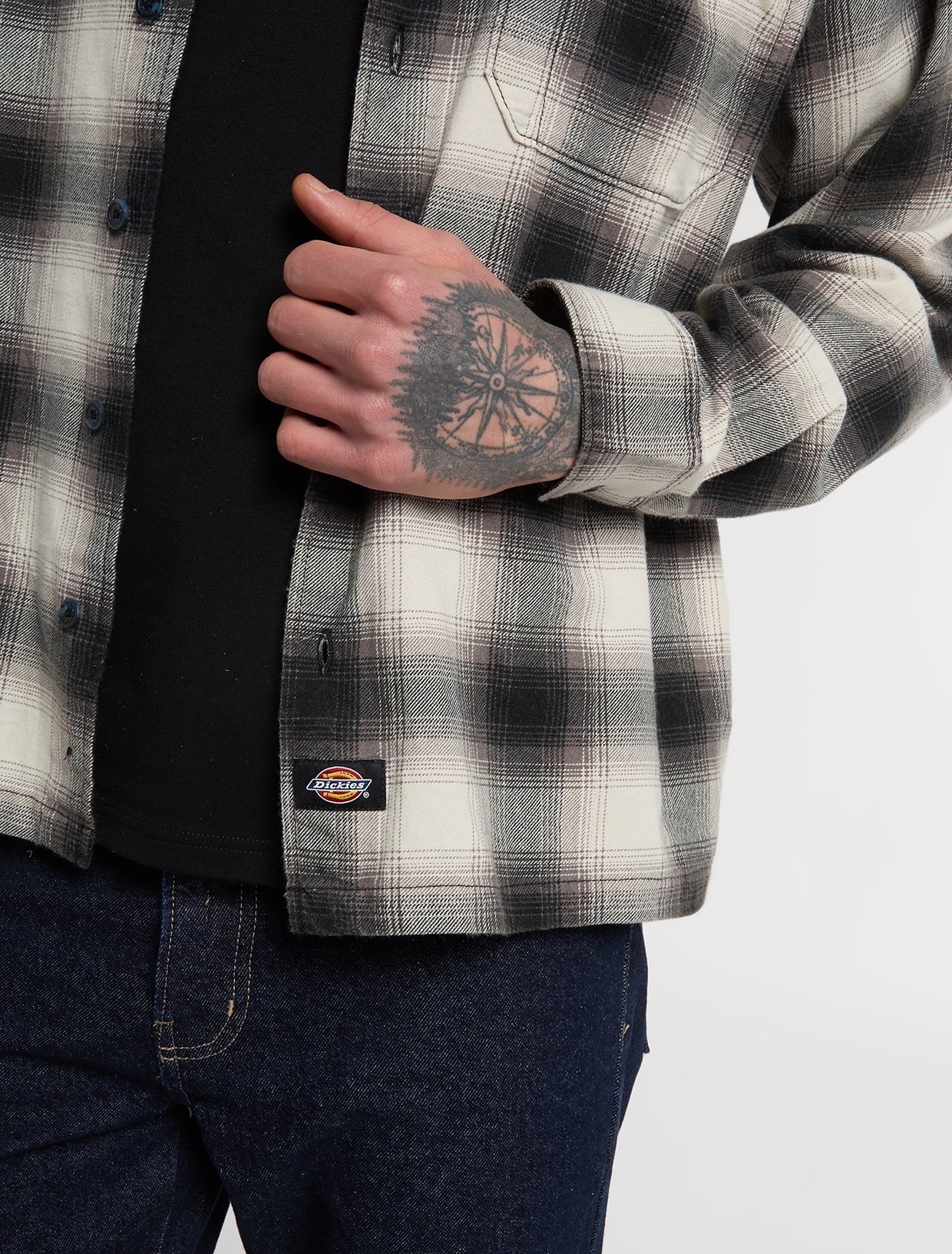 Dickies Gulfport Flannel Shirt Black
