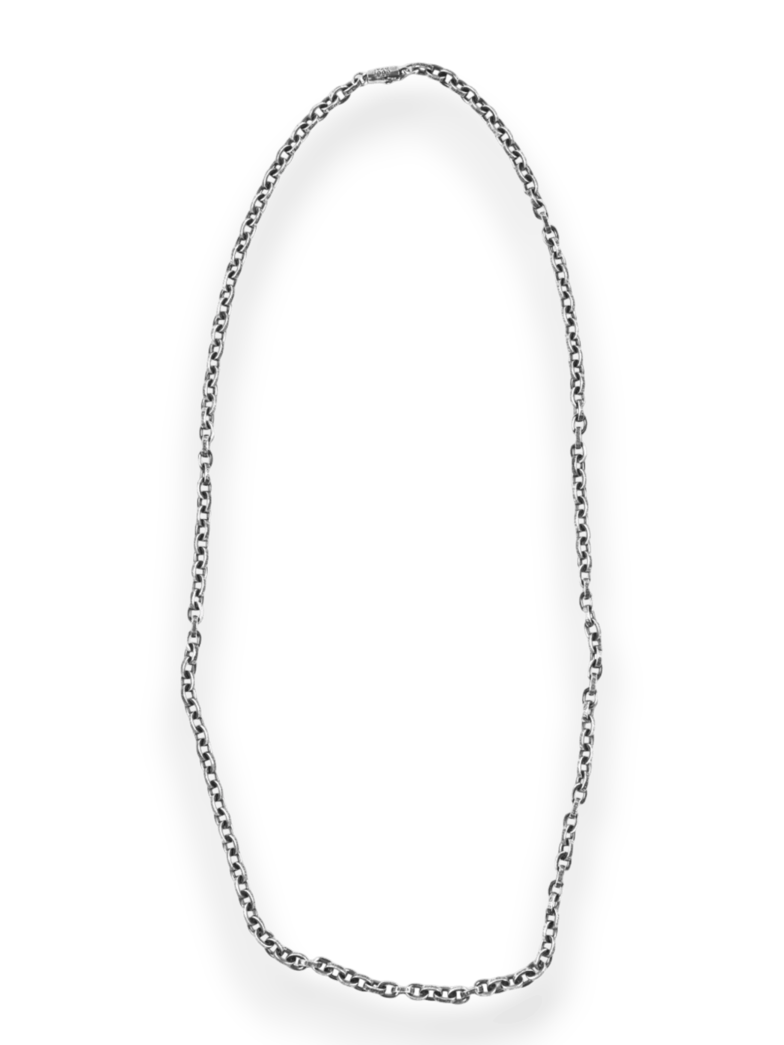 Chrome Hearts Oval Link Necklace Sterling Silver