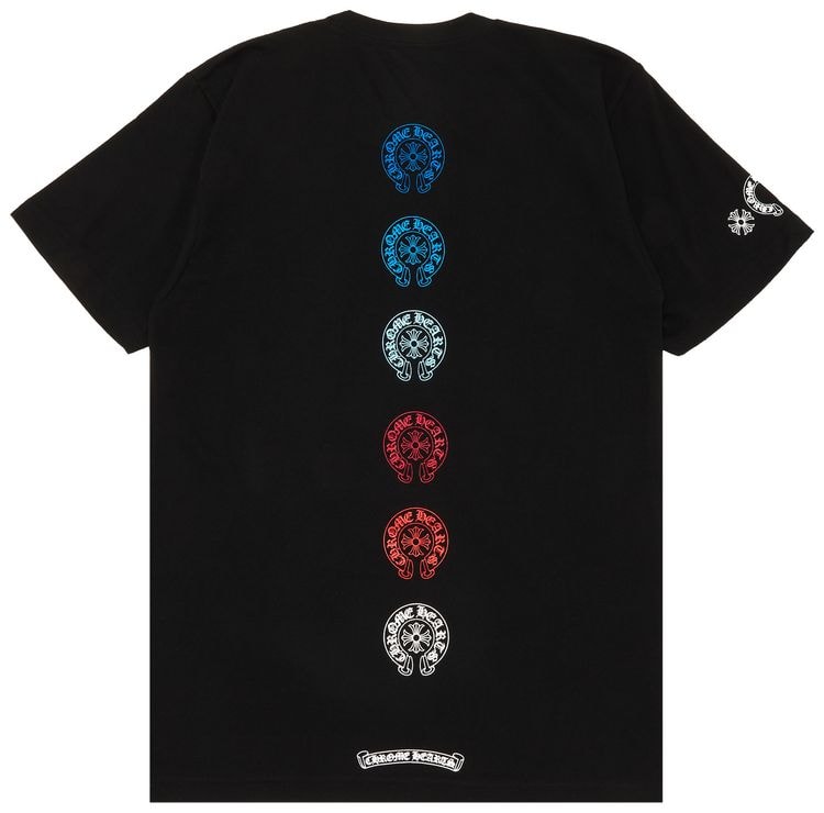 Chrome Hearts USA Gradient Horseshoe T-Shirt 'Black'