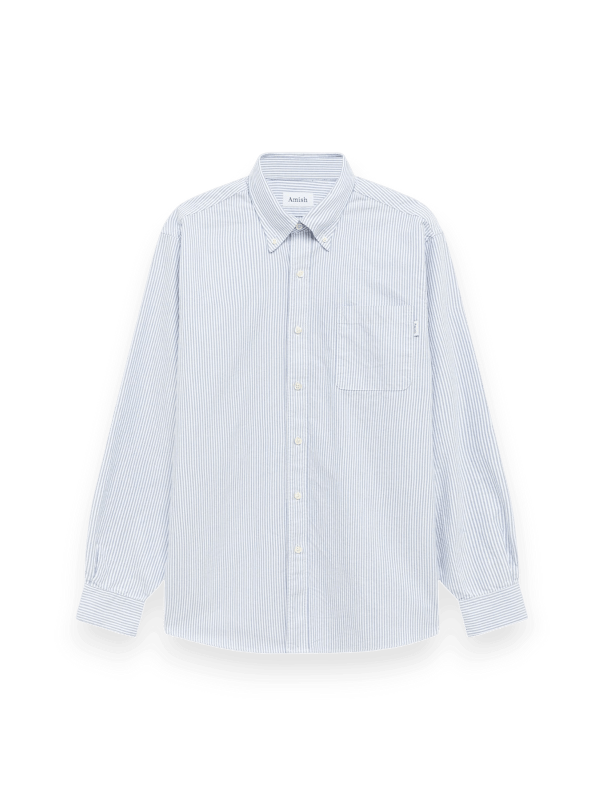 Amish America Oxford Striped Shirt Sky Blue