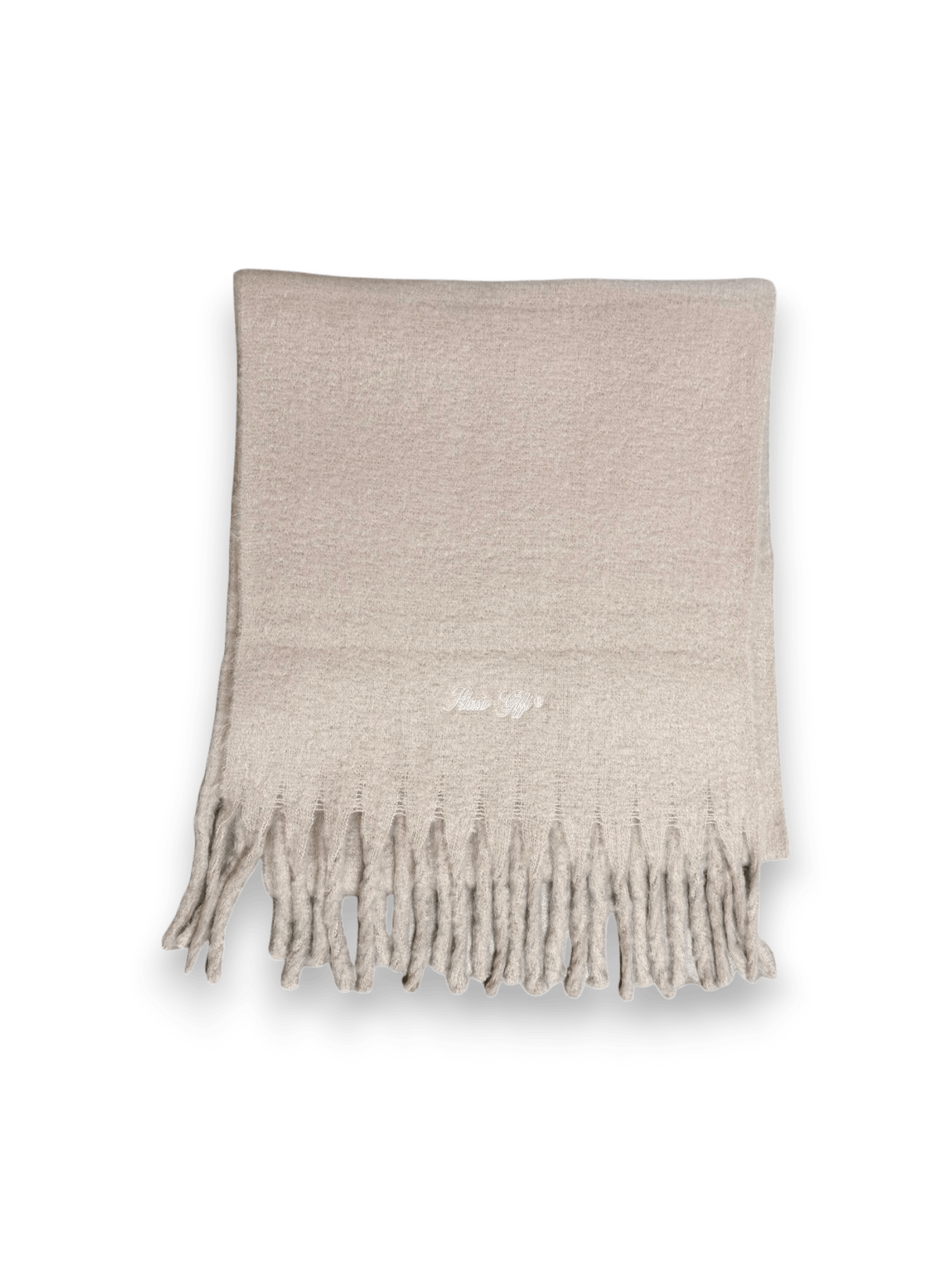 Alessio Giffi "Let It Snow” Scarf – Off White