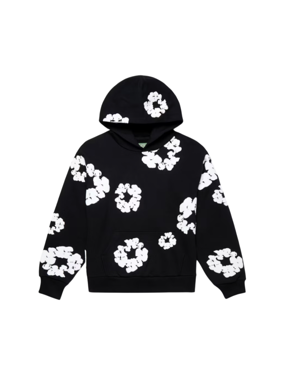 Denim Tears The Cotton Wreath Hoodie Sweatshirt Black