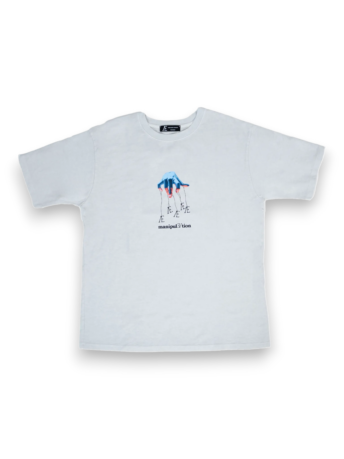 AEI-MAN Manipulation white t-shirt