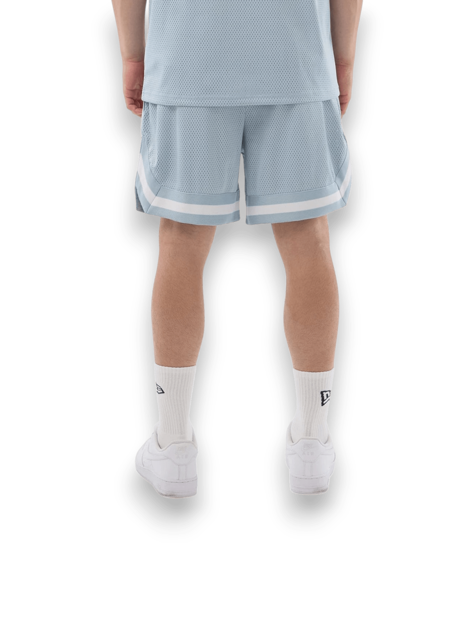 New Era Shorts Oversized Mesh Azure