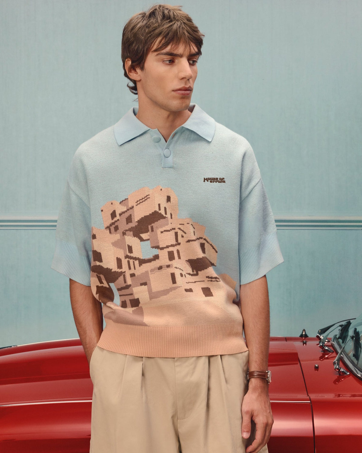 House Of Errors The Apartments Knitted Polo