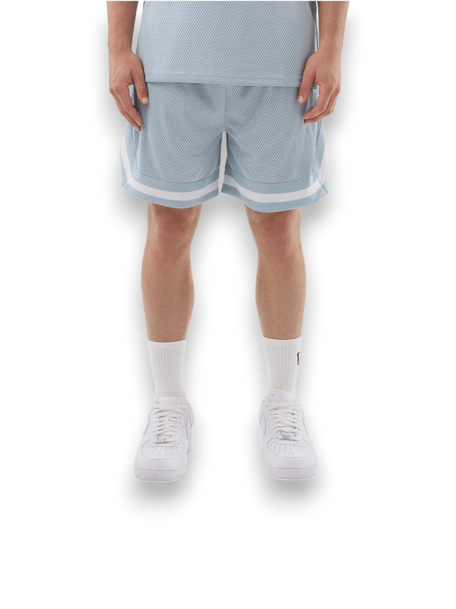 New Era Shorts Oversized Mesh Azure