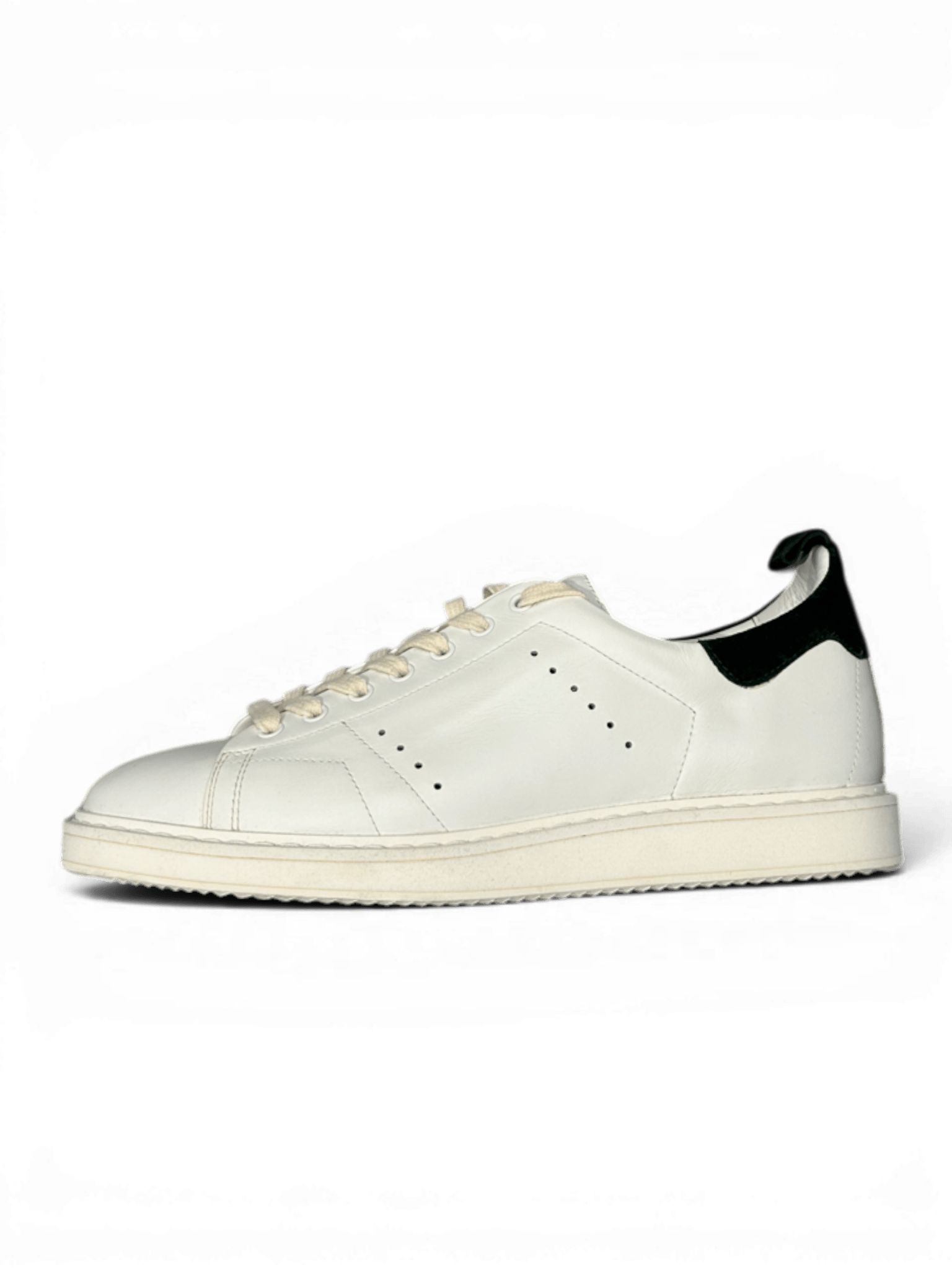 Golden Goose Starter White With Green Heel