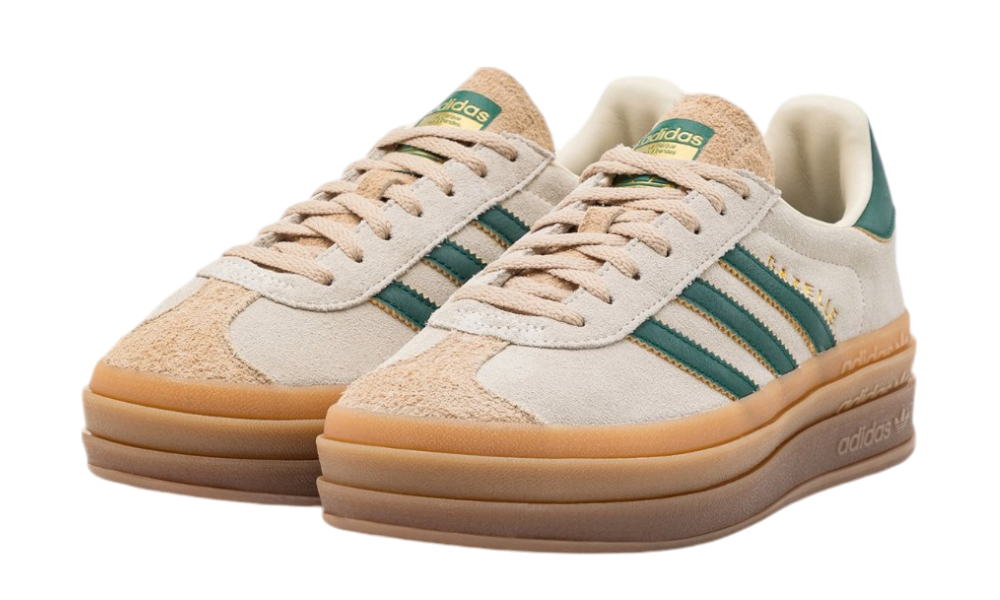 Adidas Gazelle Bold Magic Beige Collegiate Green